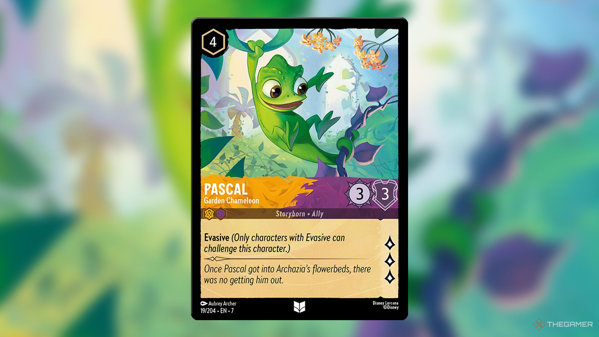 Pascal, Garden Chameleon from  Archazia’s Island in Disney Lorcana