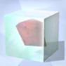 A chunk of Peryllium sits in a glass case in Sims 4