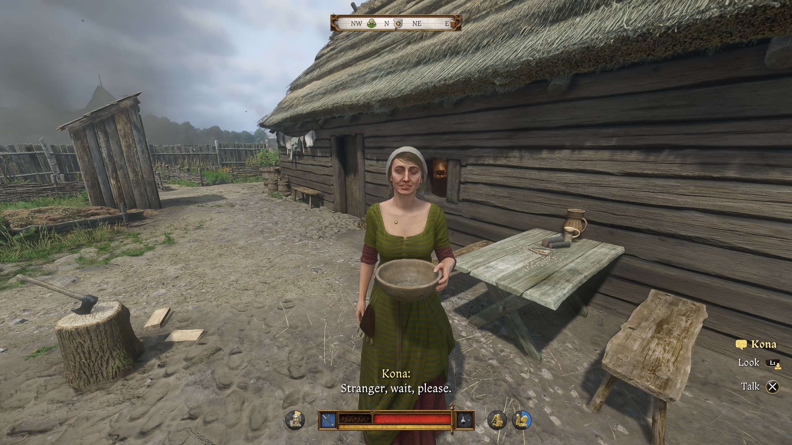 Player is speakig to Kona - kcd2