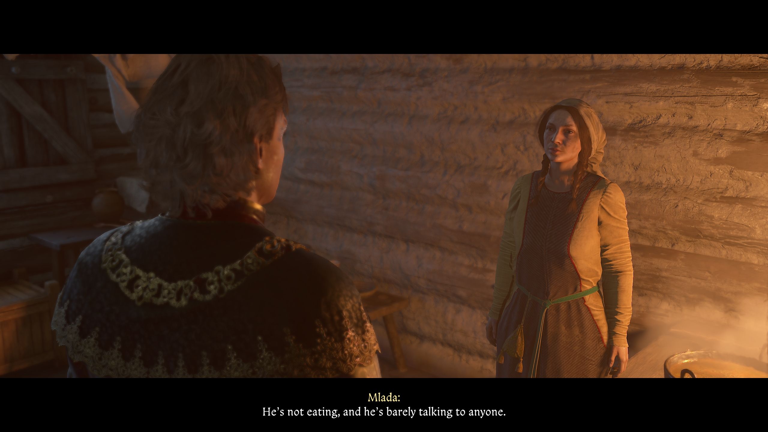 Player is speaking to Mlada - kcd2