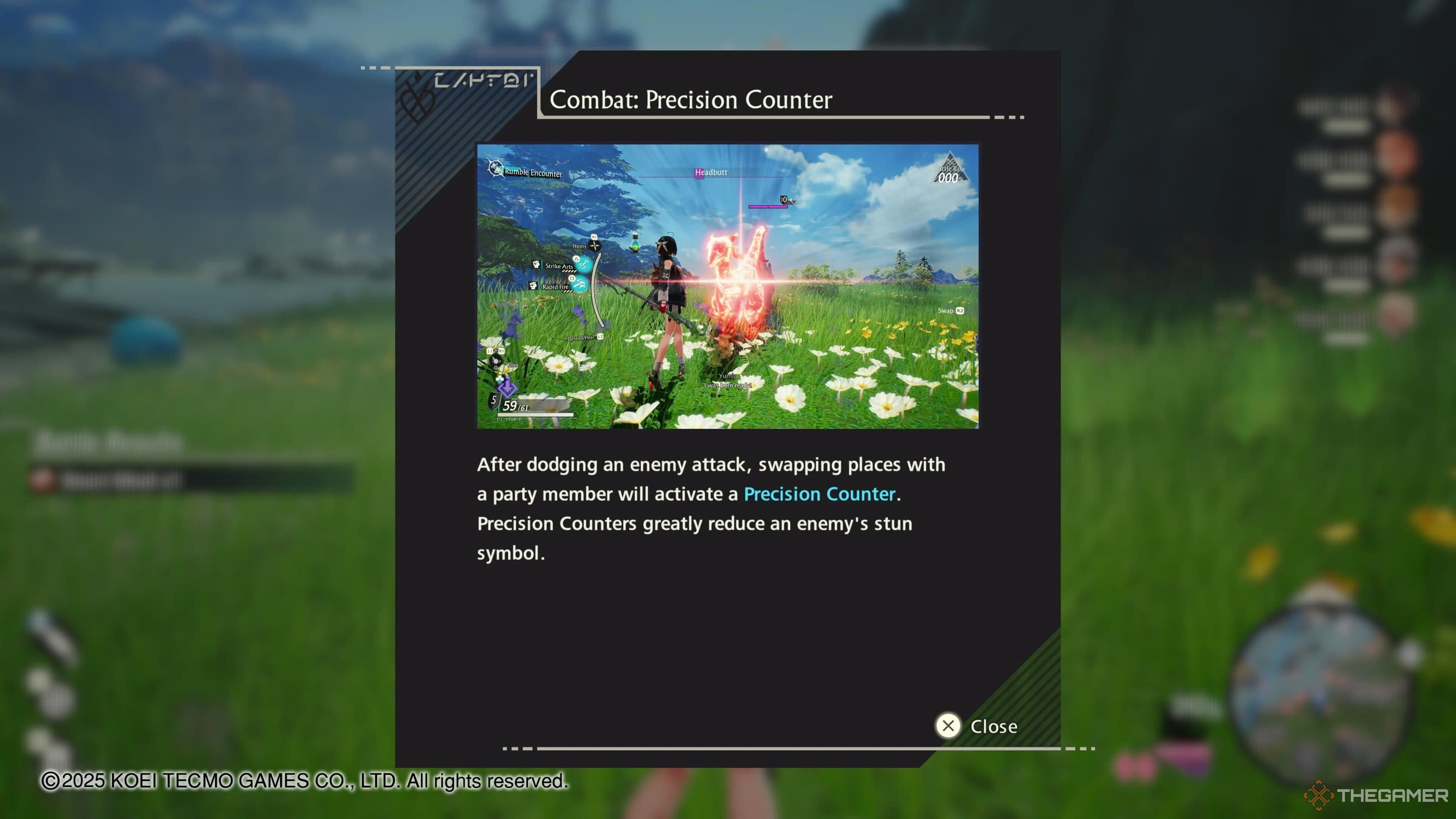 Precision Counter unlock popup in Atelier Yumia