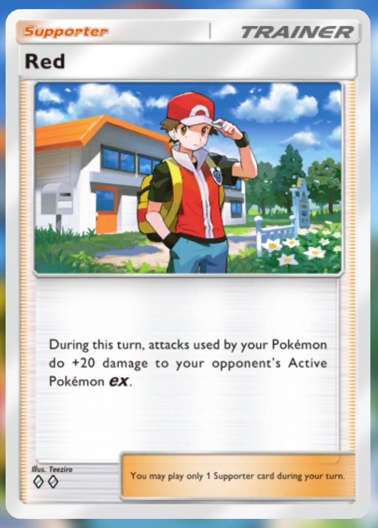 The Red card, from Shining Revelry in Pokemon TCG Pocket.