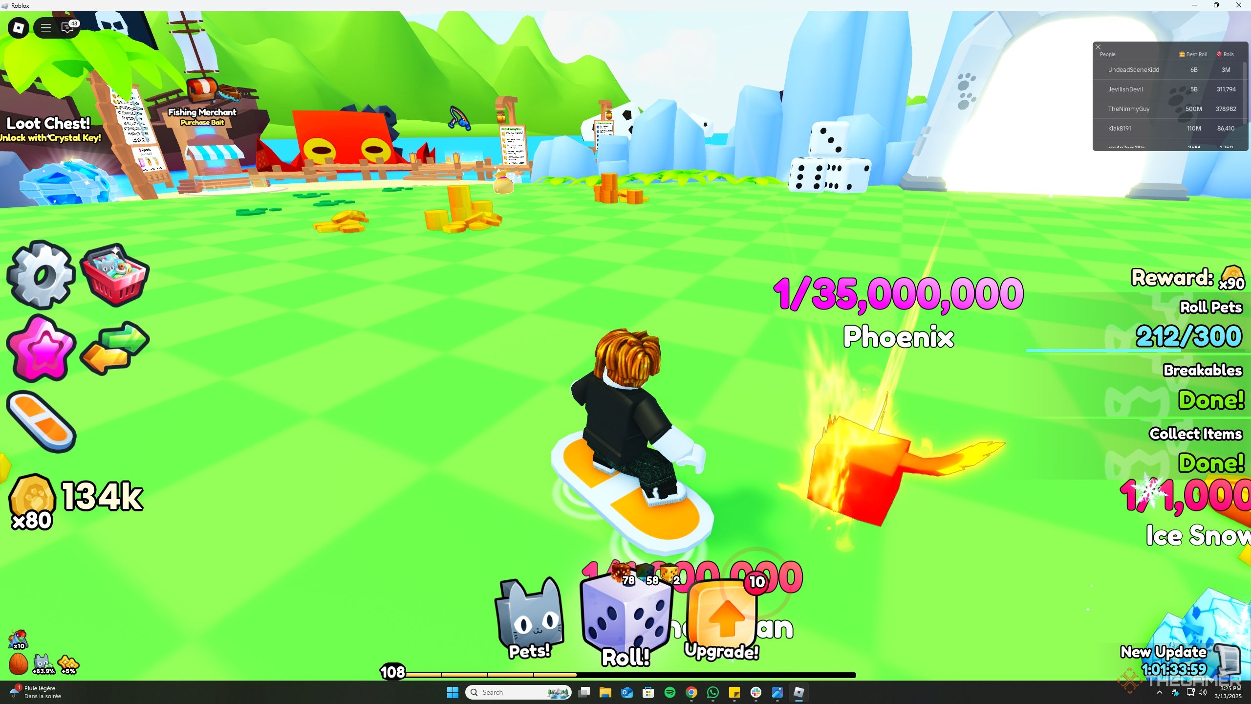 Phoenix pet in Roblox Pets Go.