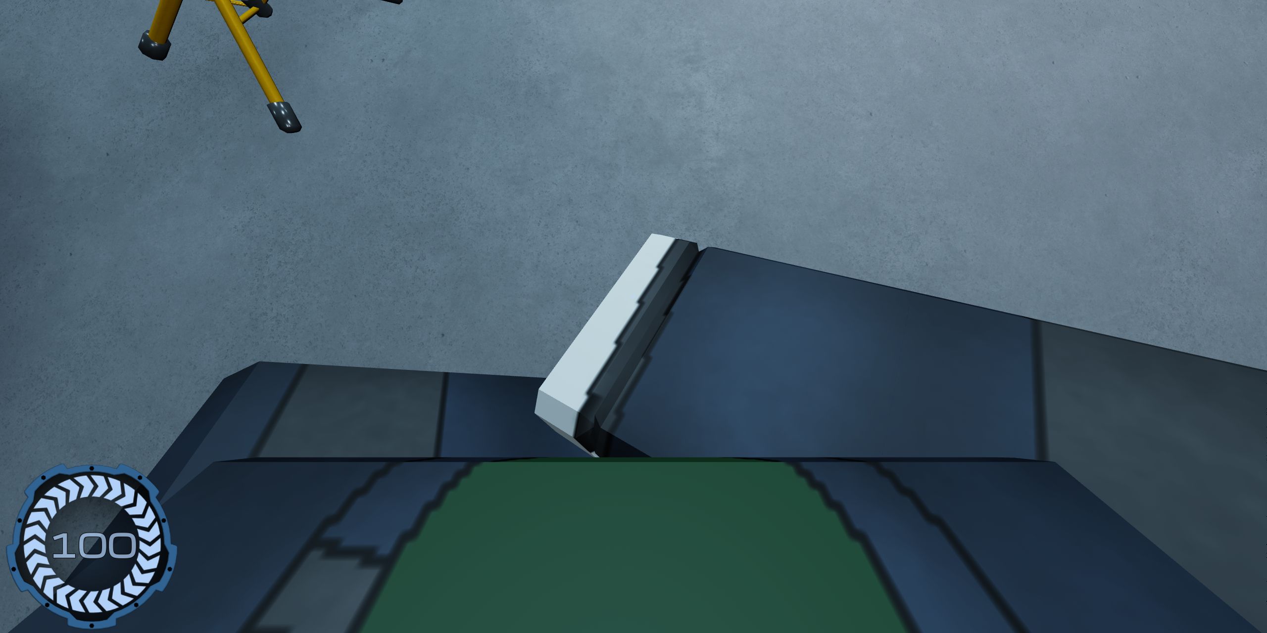 A character emoting in Roblox: Pressure.