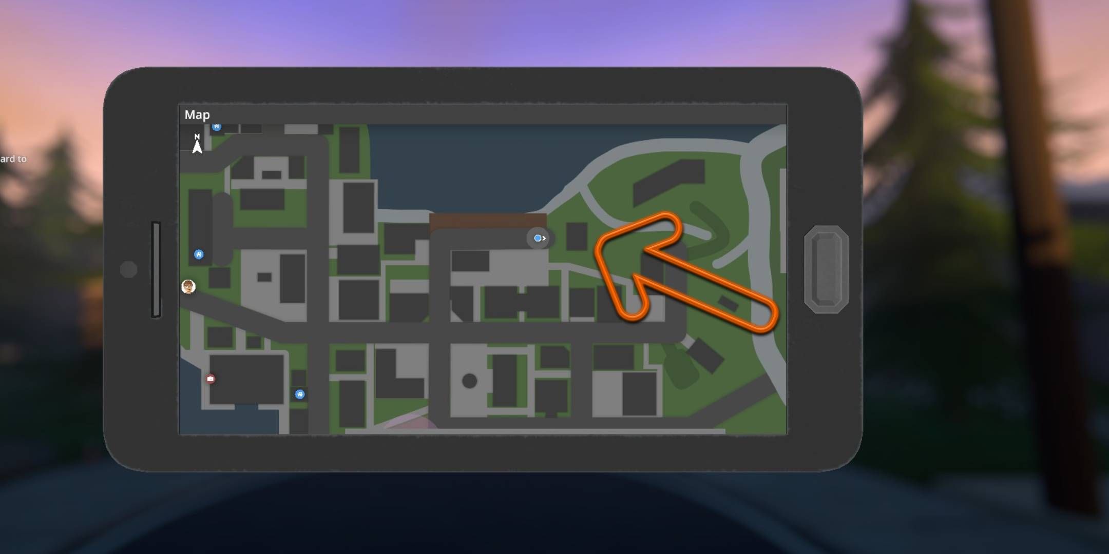 Schedule 1 Mayor's House location on the map as marked with an arrow.