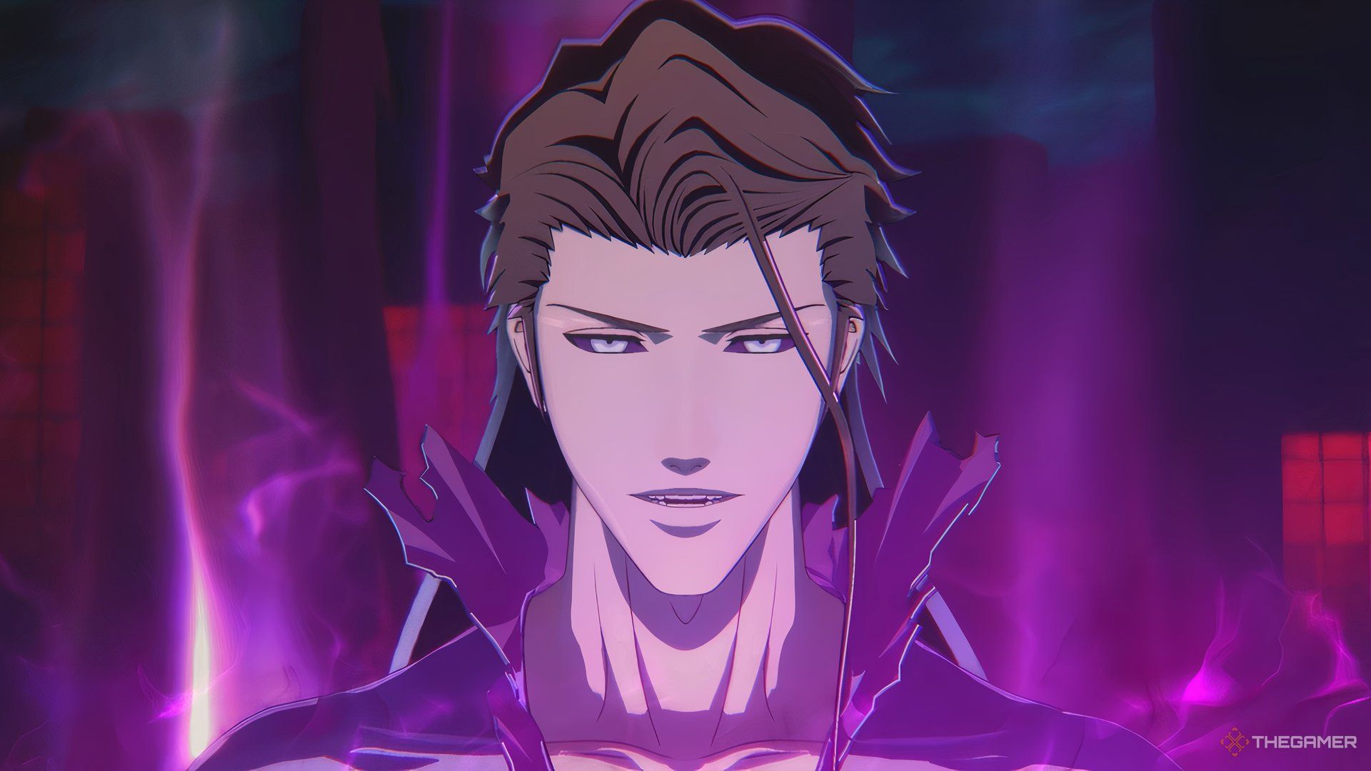 Sosuke Aizen reaching his Awakening state in Bleach Rebirth of Souls.