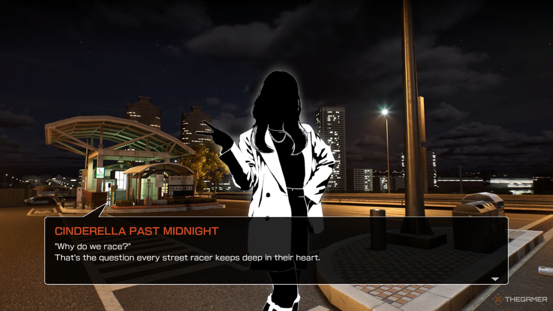 Story progression in Tokyo Xtreme Racer.