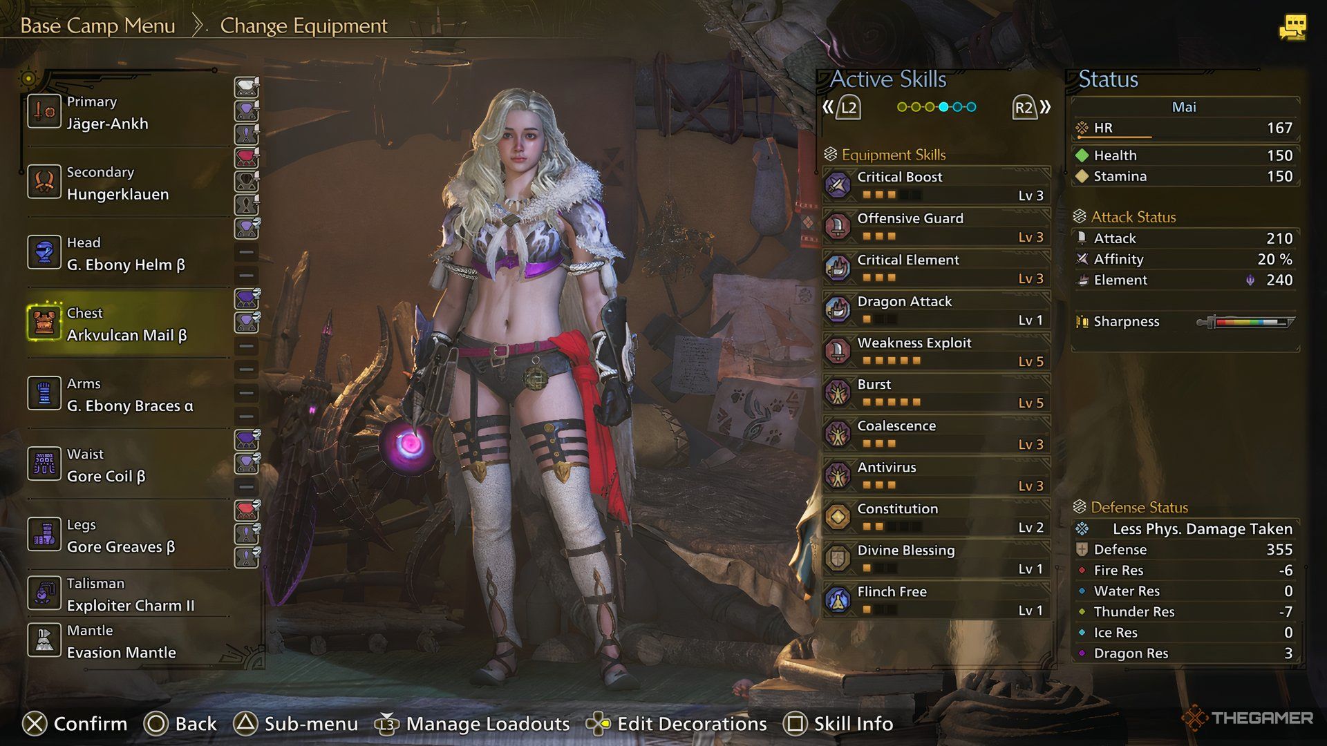 Sword and Shield build overview in Monster Hunter Wilds.