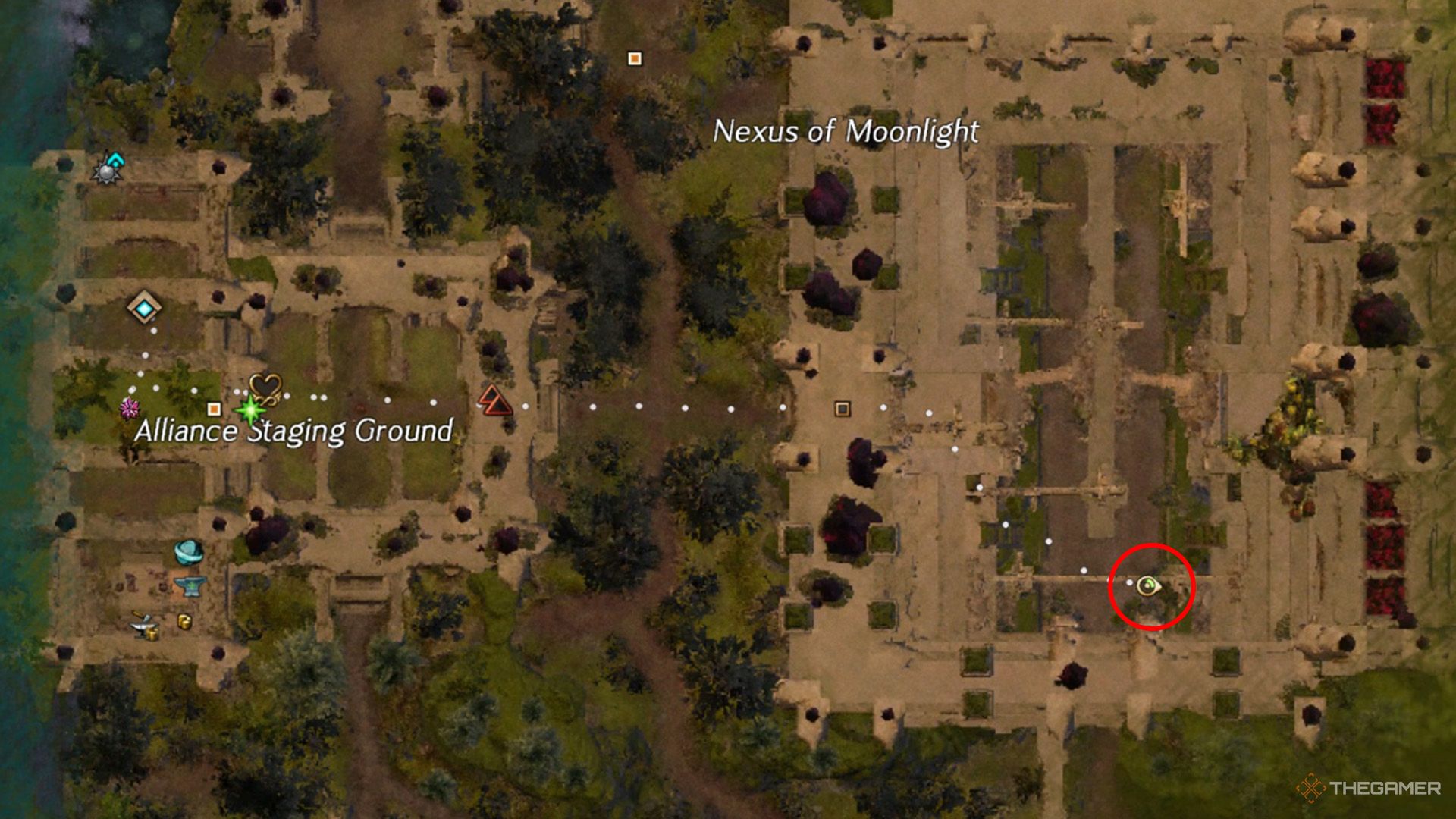 The location of the third Tattered Journal on the map in Guild Wars 2.