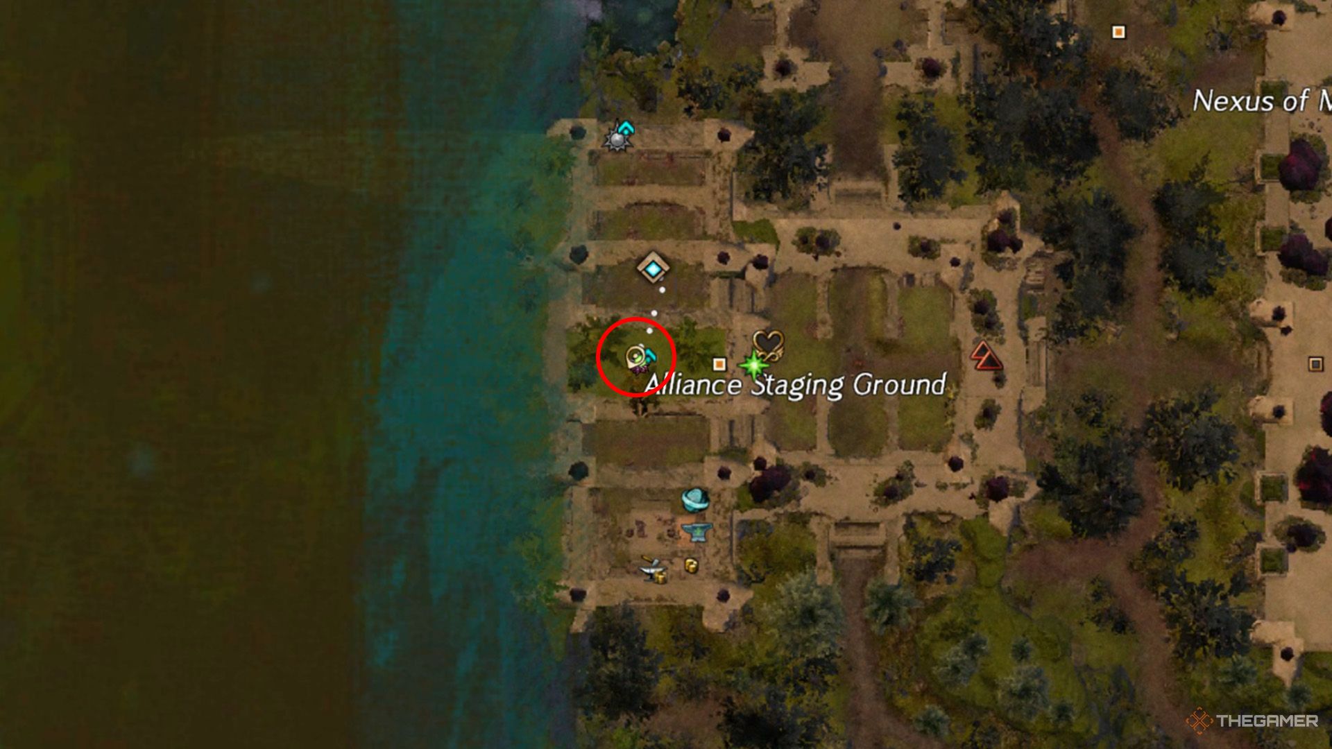 The location of the second Tattered Journal on the map in Guild Wars 2.