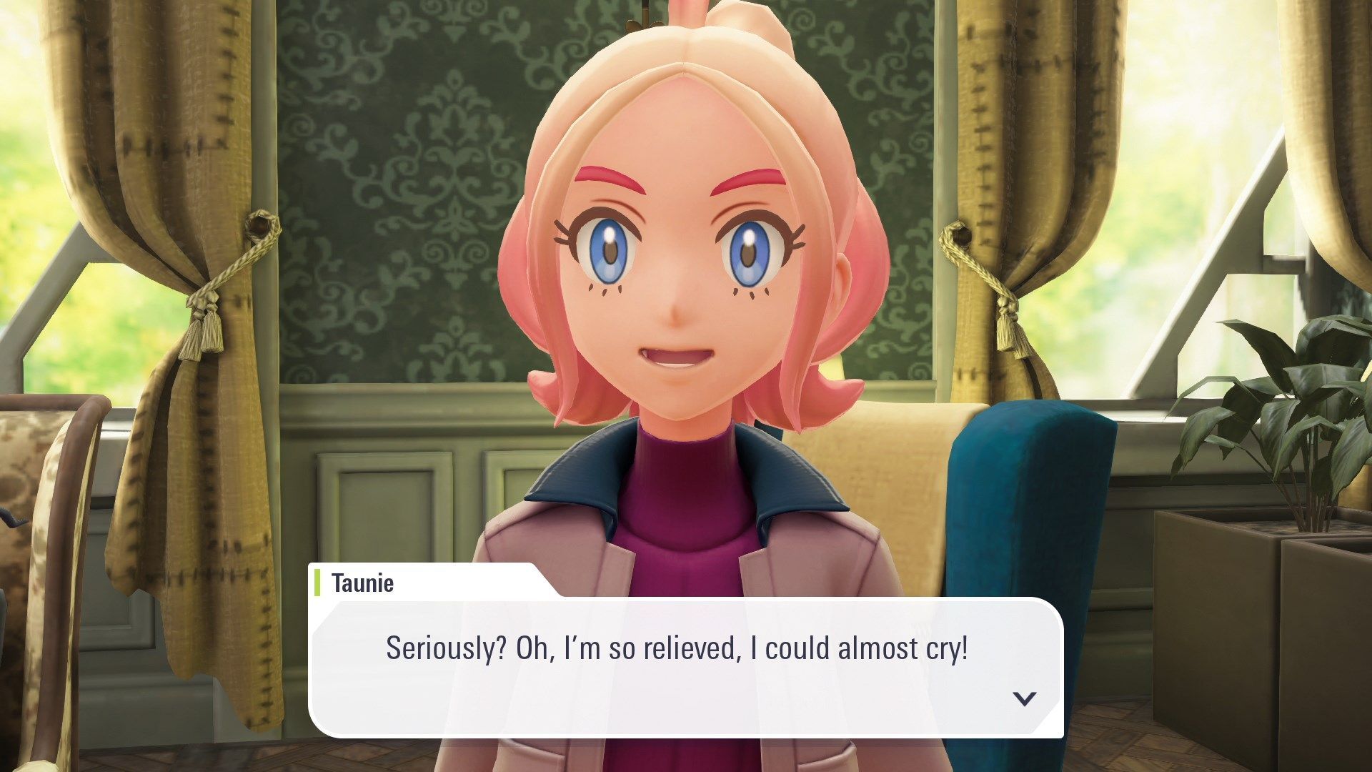 Taunie is so relieved she could almost cry in Pokemon Legends Z-A