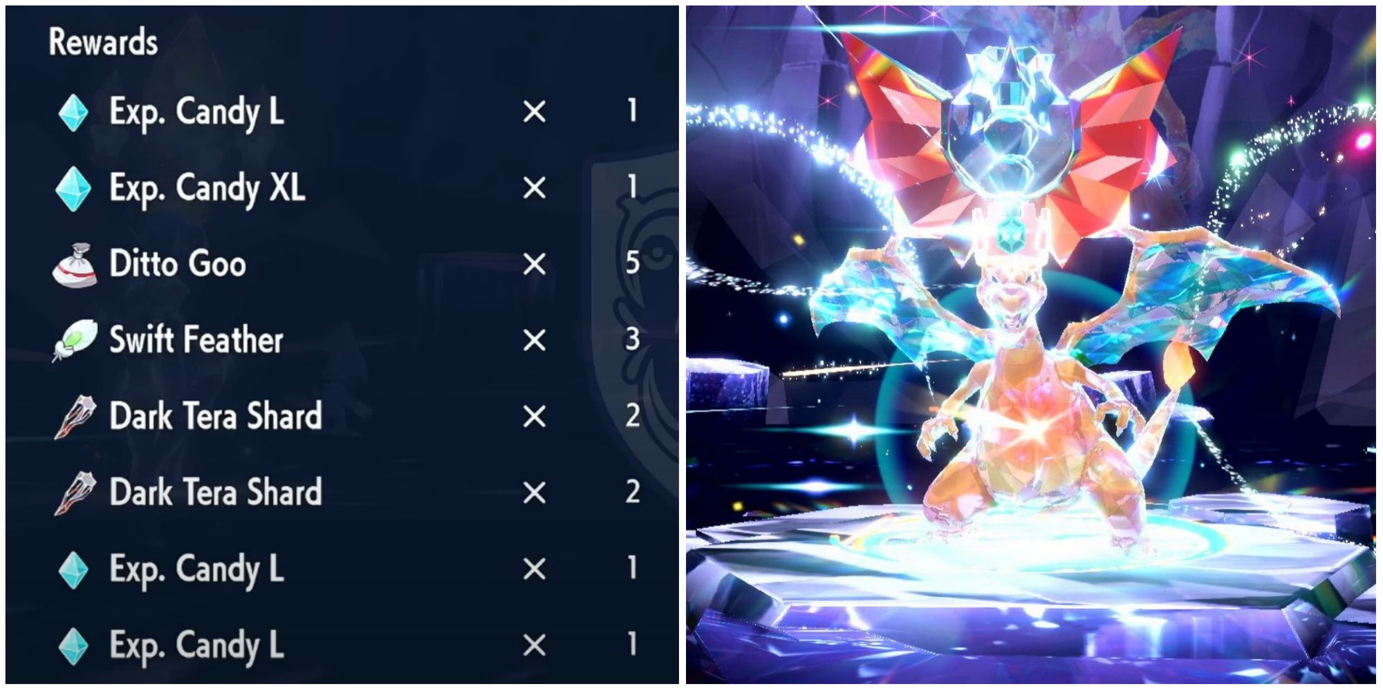 Getting tera shards for battle in Pokemon Scarlet & Violet.