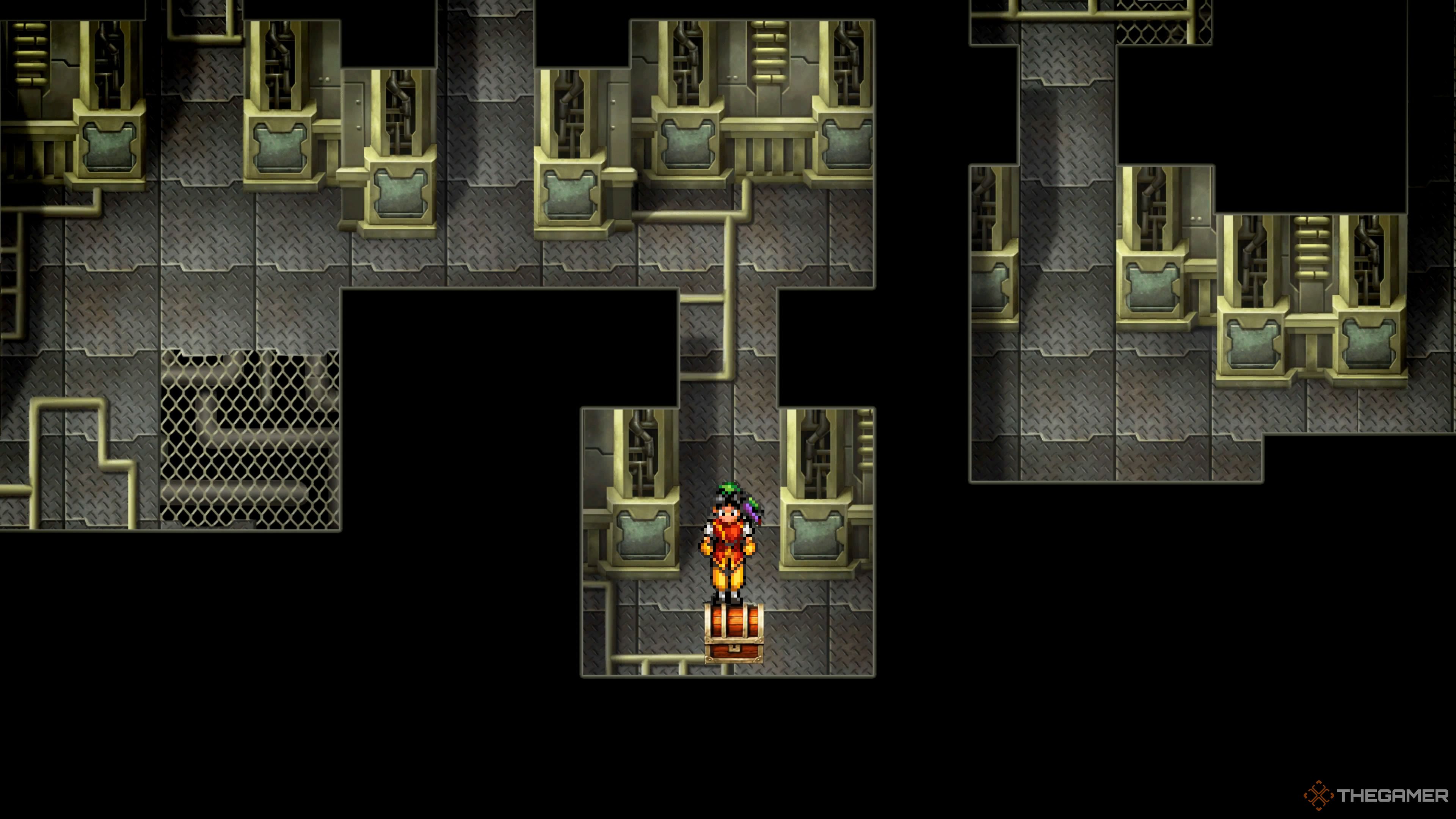 The bottom right chest in the maze section of the Dwarves Vault in Suikoden 1 HD Remaster.