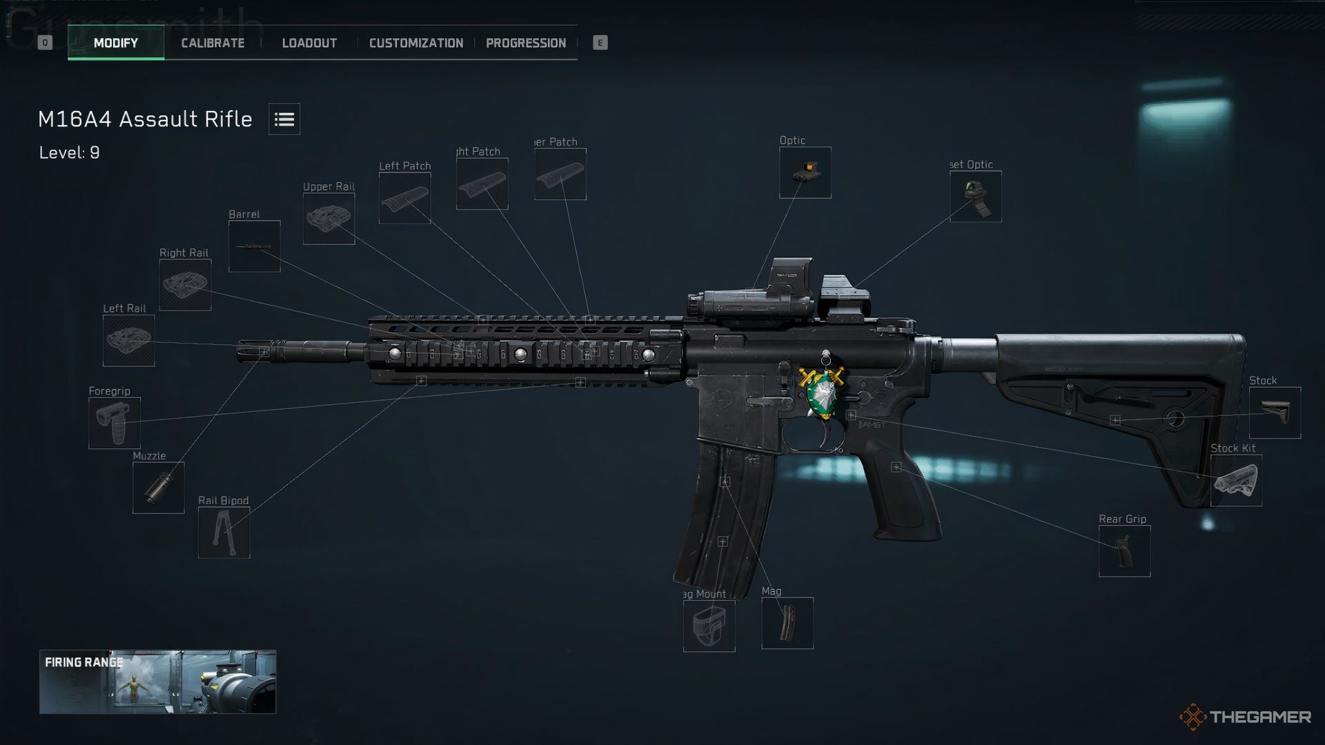 Showcasing a side-view of the M16A4 with attachments in Delta Force.