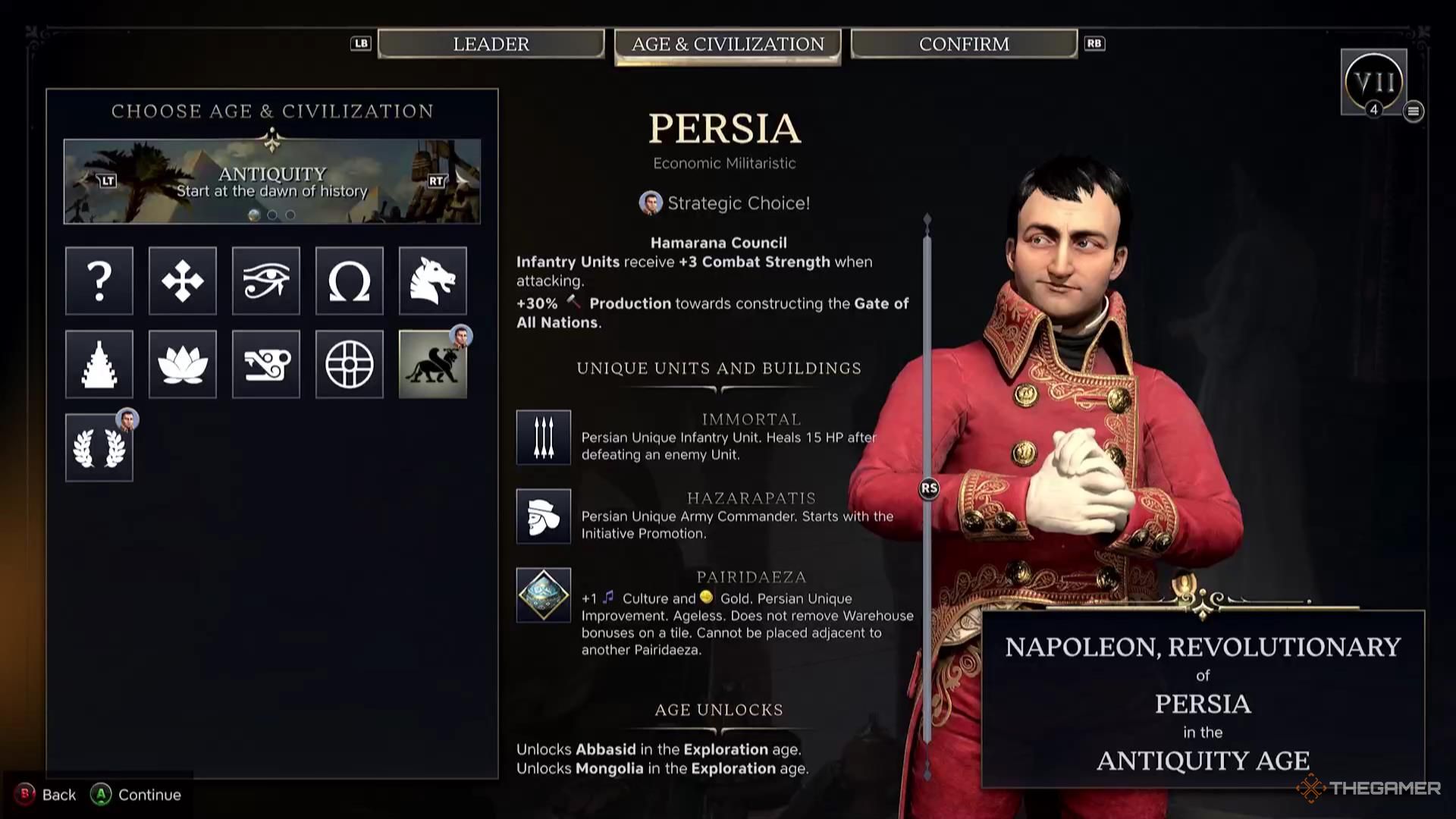 The Persia civilization in Civilization 7.