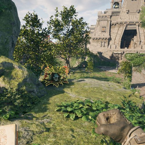 Игрок находит парадизианскую лестницу №33 в Avowed