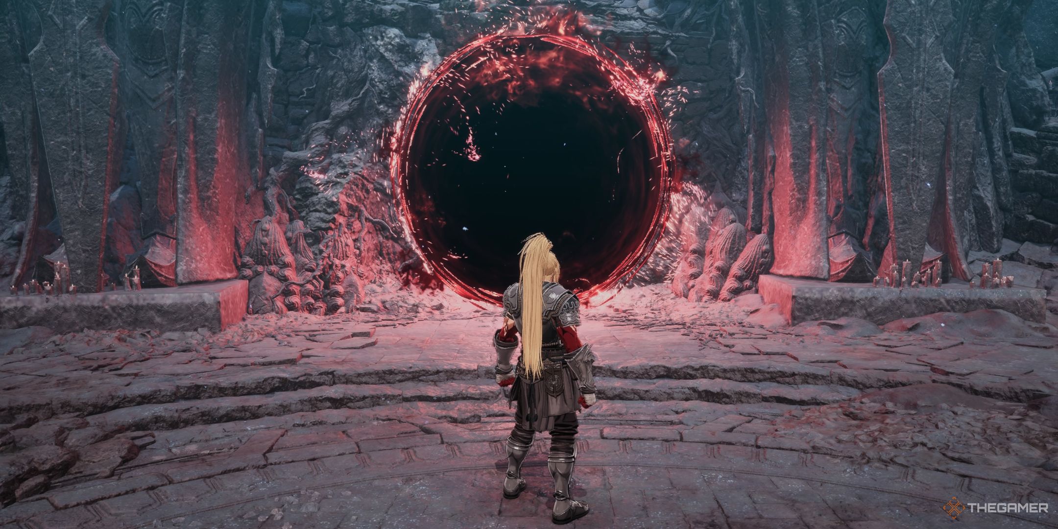 The portal that links the two halves of The Crevice in The First Berserker Khazan.