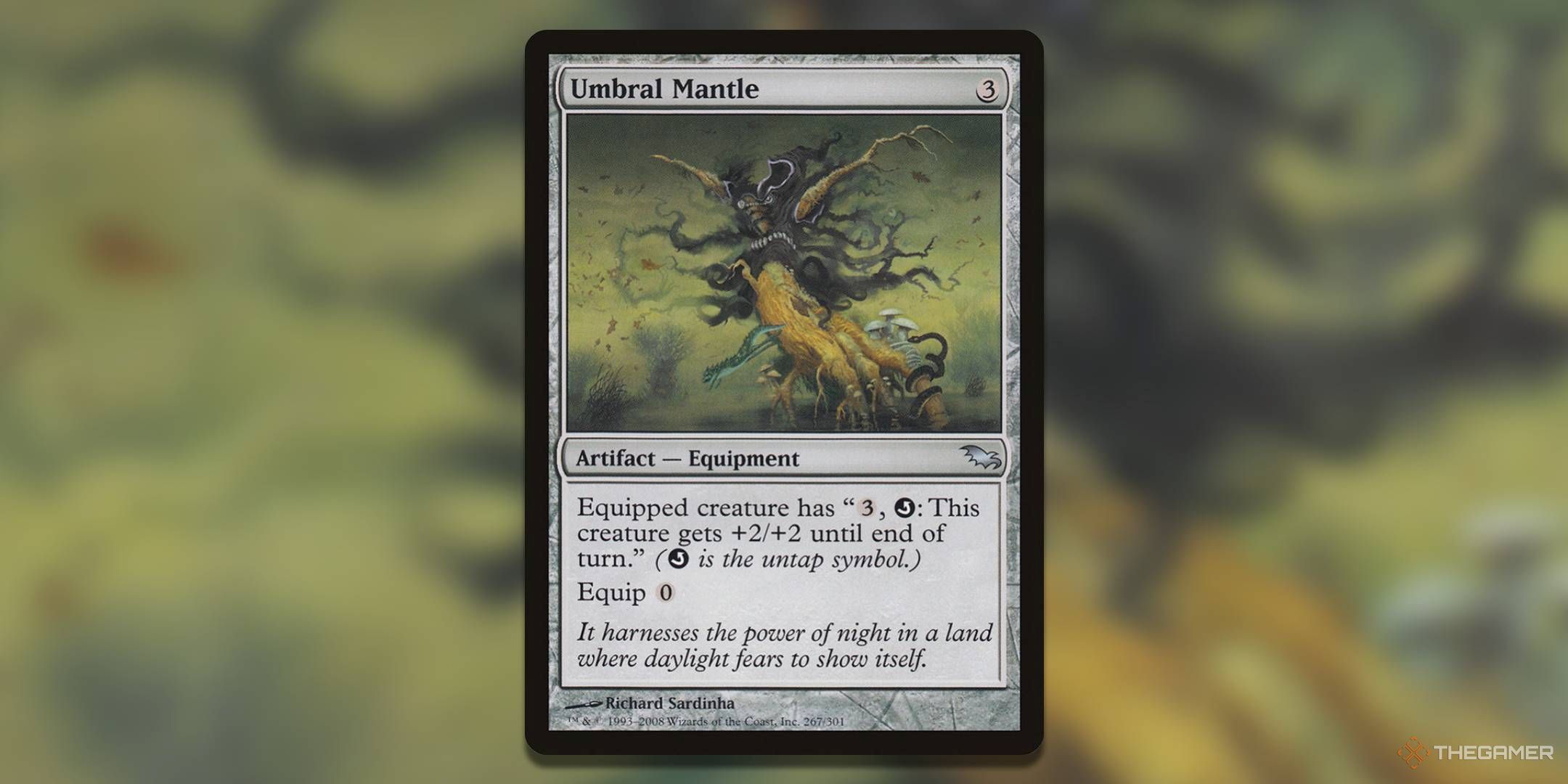 The Umbral Mantle card, from Shadowmoor.