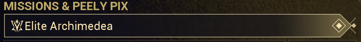 Warframe Elite Archimedea Option