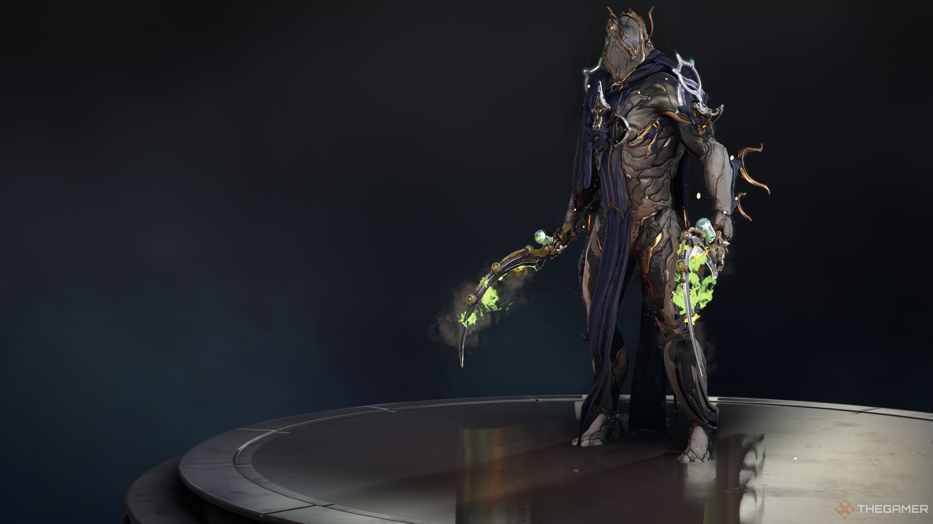 Warframe Excal Holding Dual Viciss