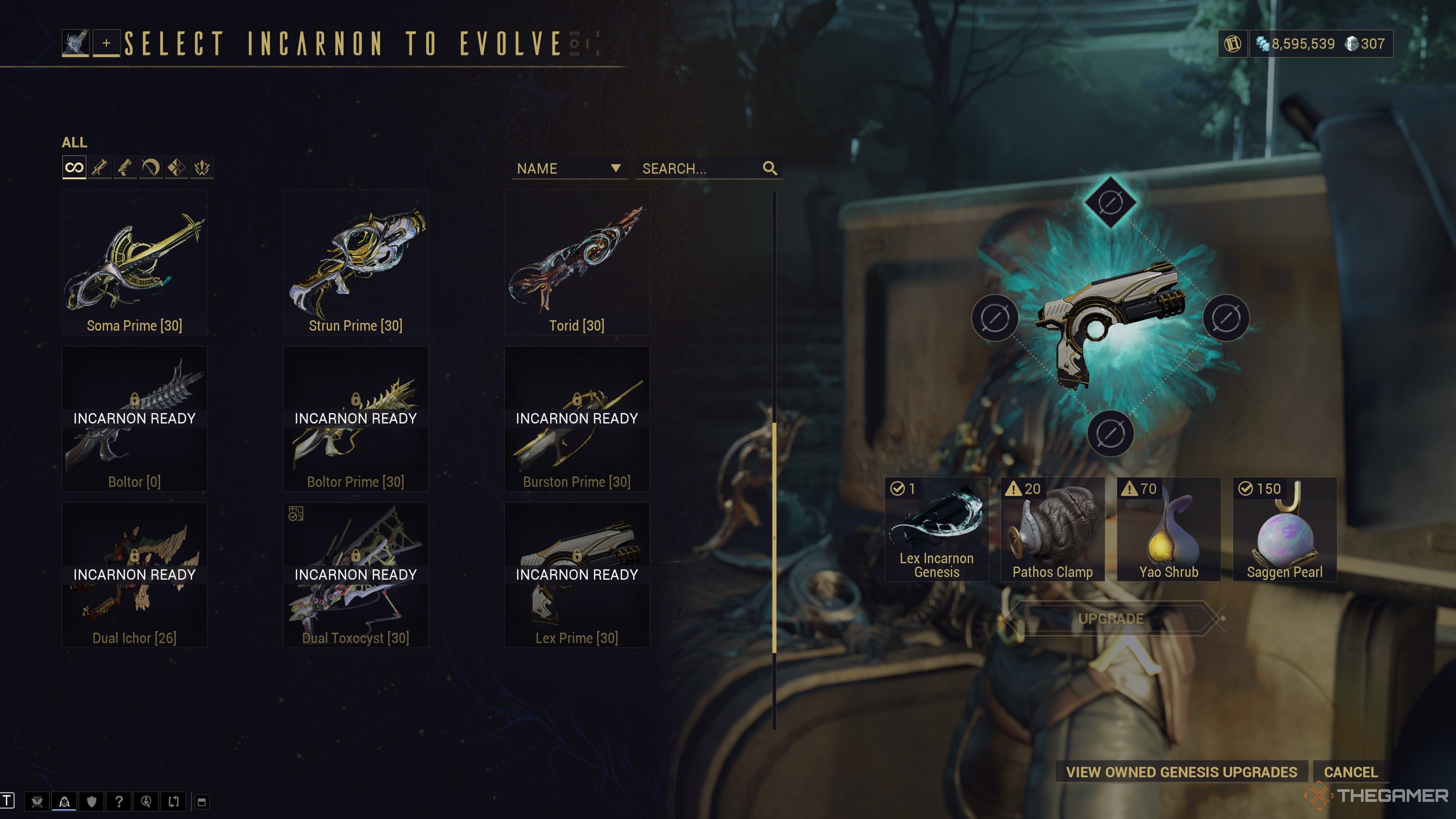 Warframe Installing Lex Prime Incarnon
