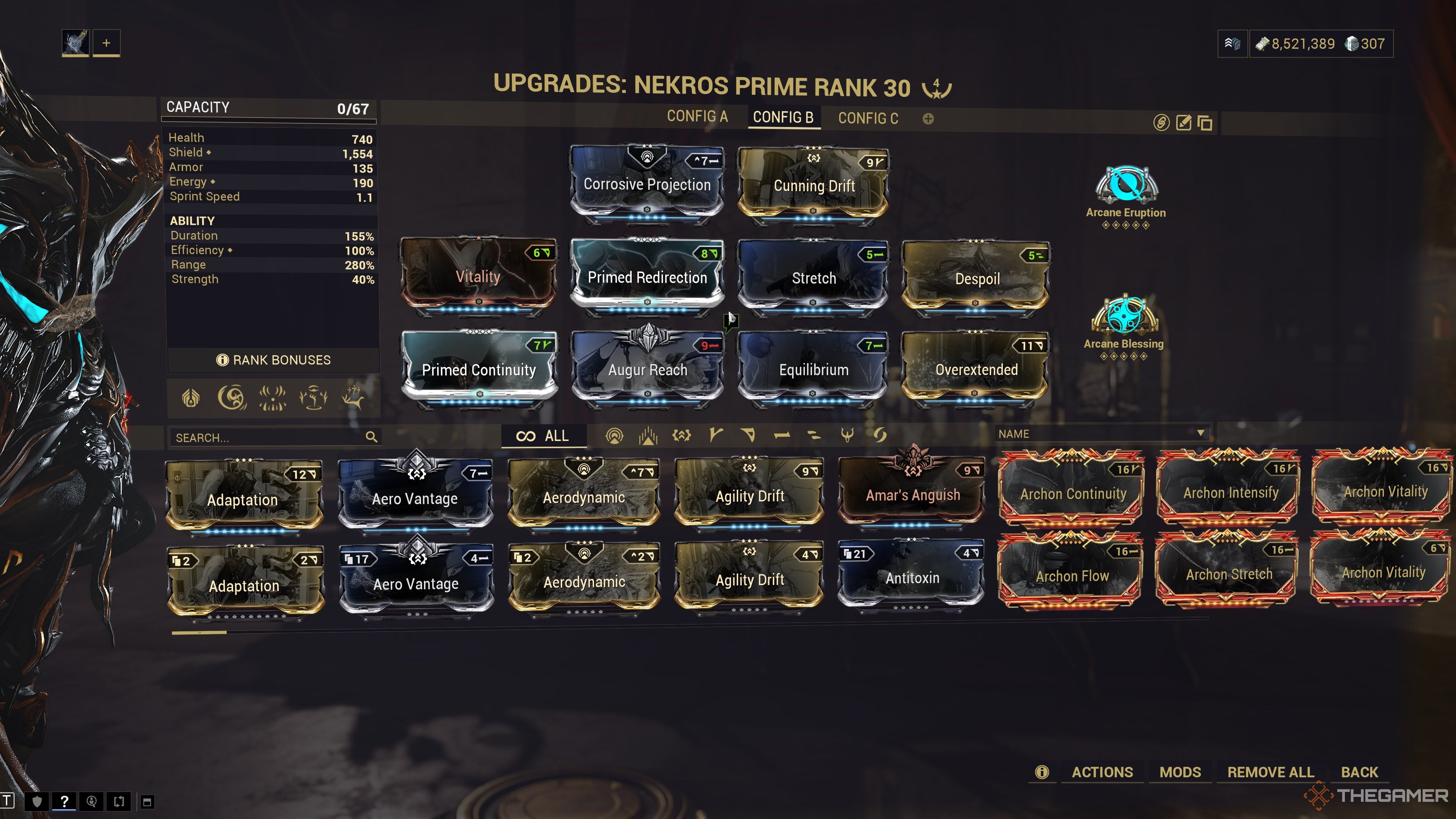Warframe Nekros Prime Desecrate Build