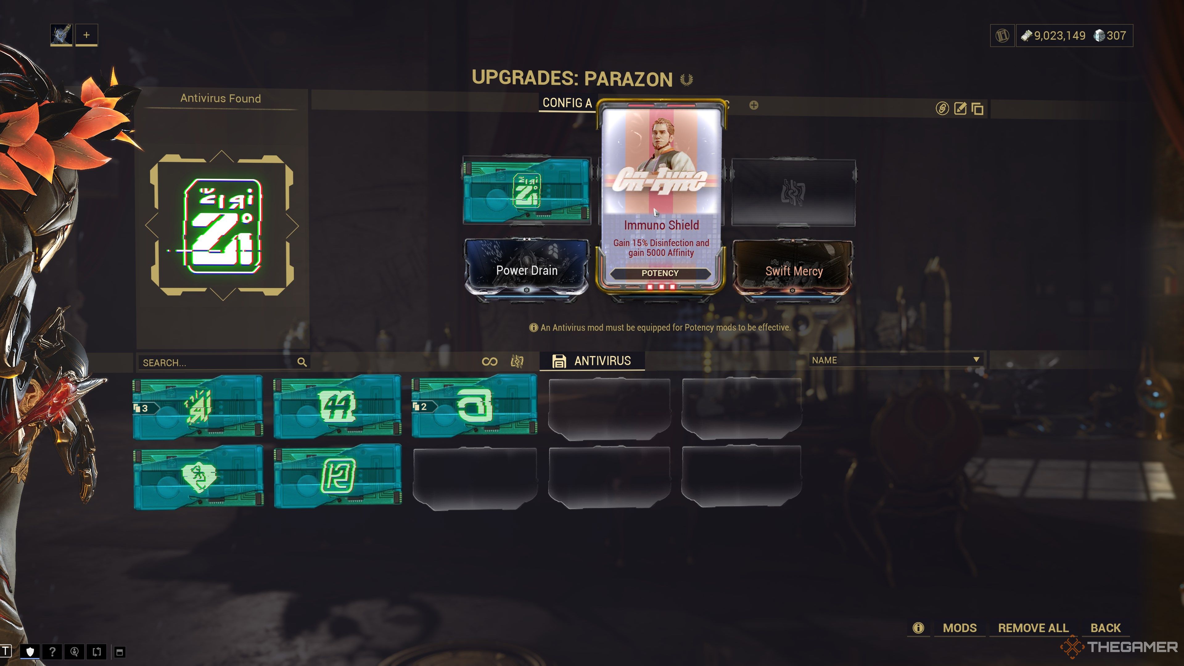 Warframe Potency Mod