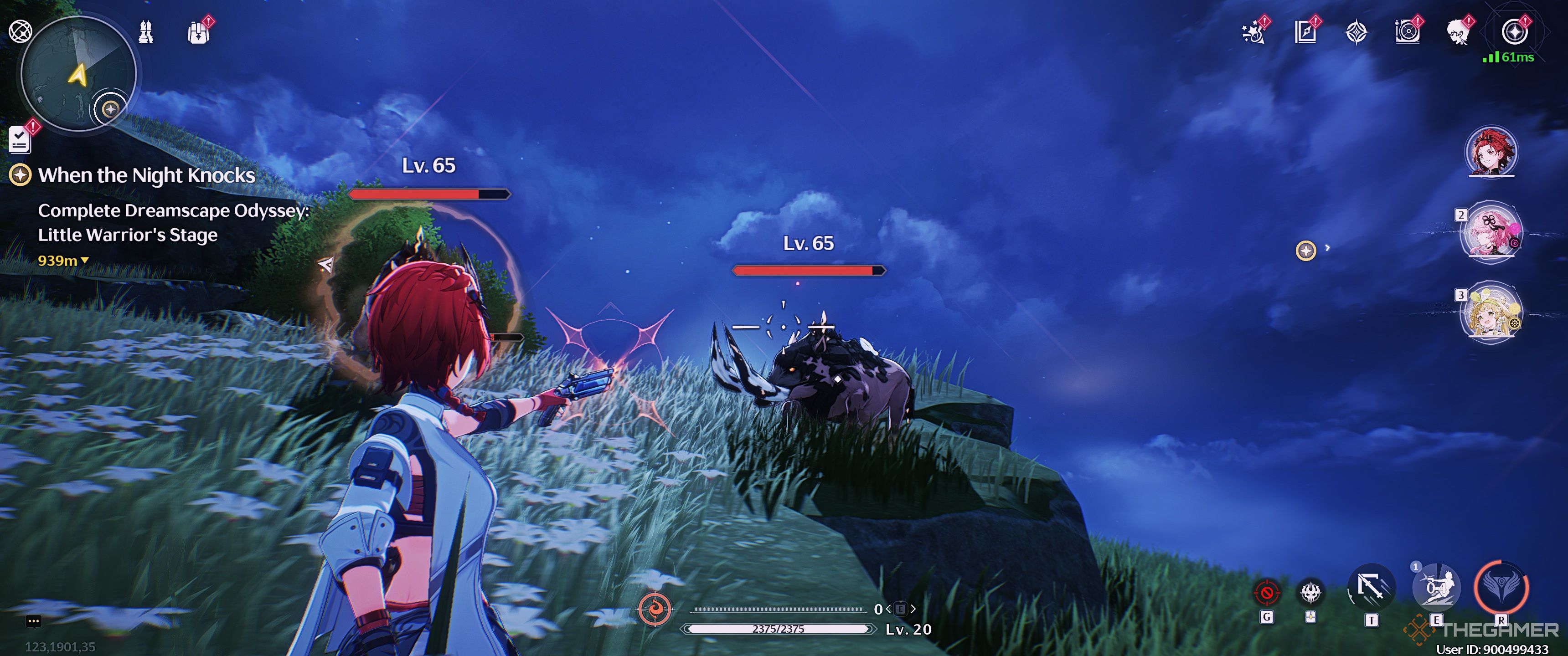 Chixia using her charged shot in Wuthering Waves. 