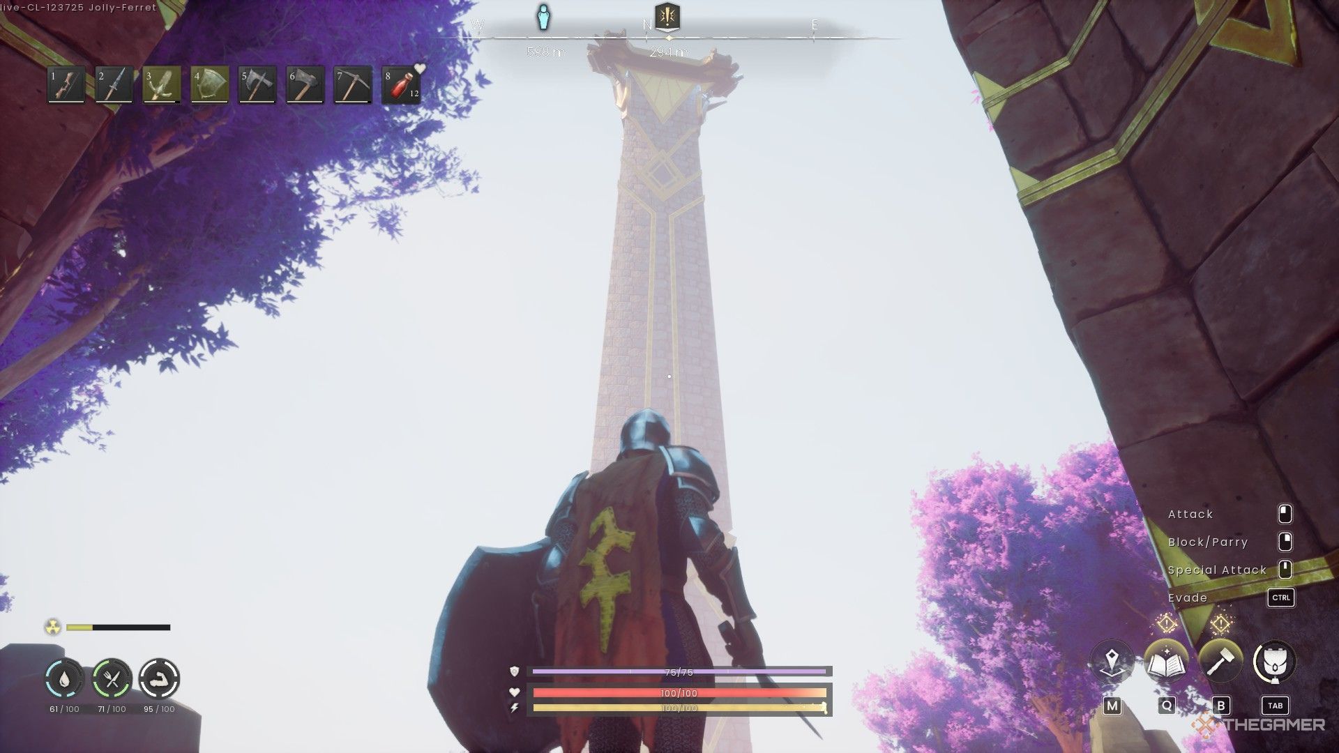 Velgar's Rise from a distance in Runescape: Dragonwilds.