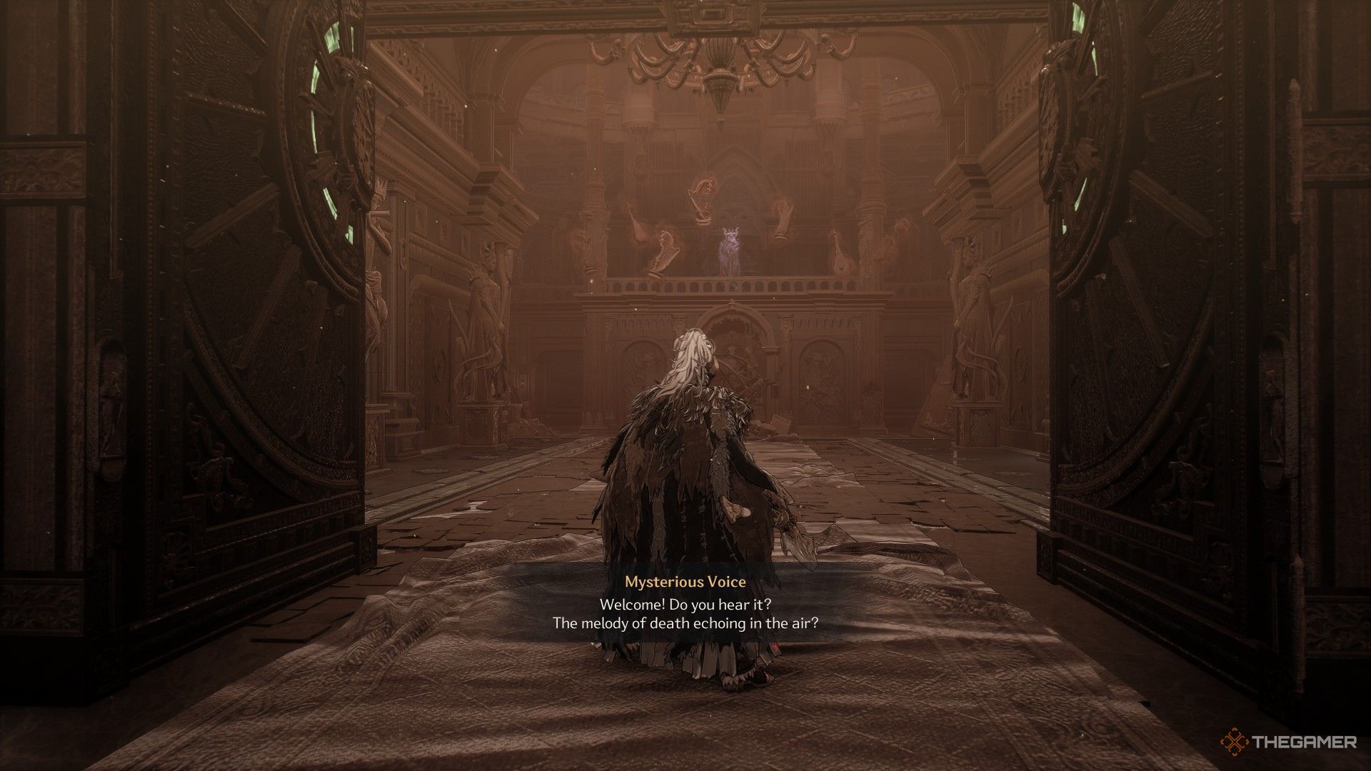 The Ghost Lady near the Banquet Hall Entrance Blade Nexus in The First Berserker: Khazan.