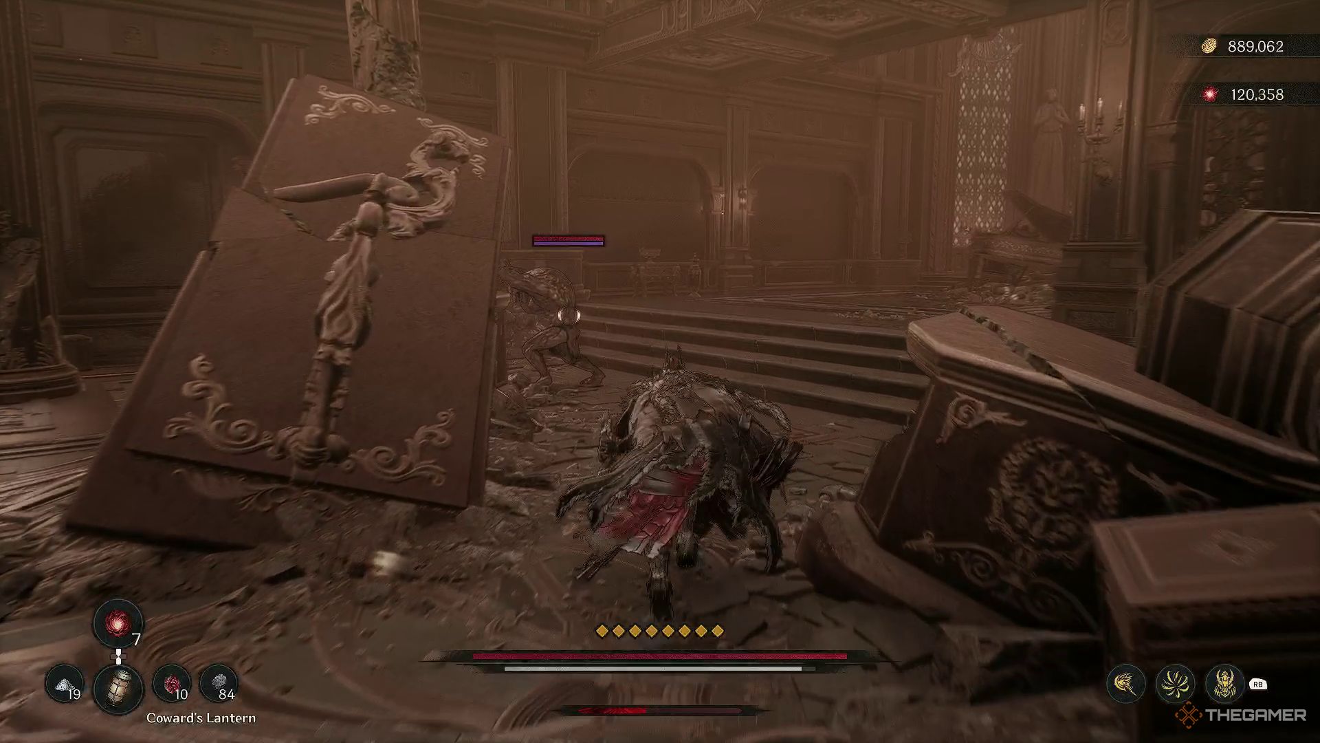 Khazan attacking a Yoma Pursuer in The First Berserker: Khazan.