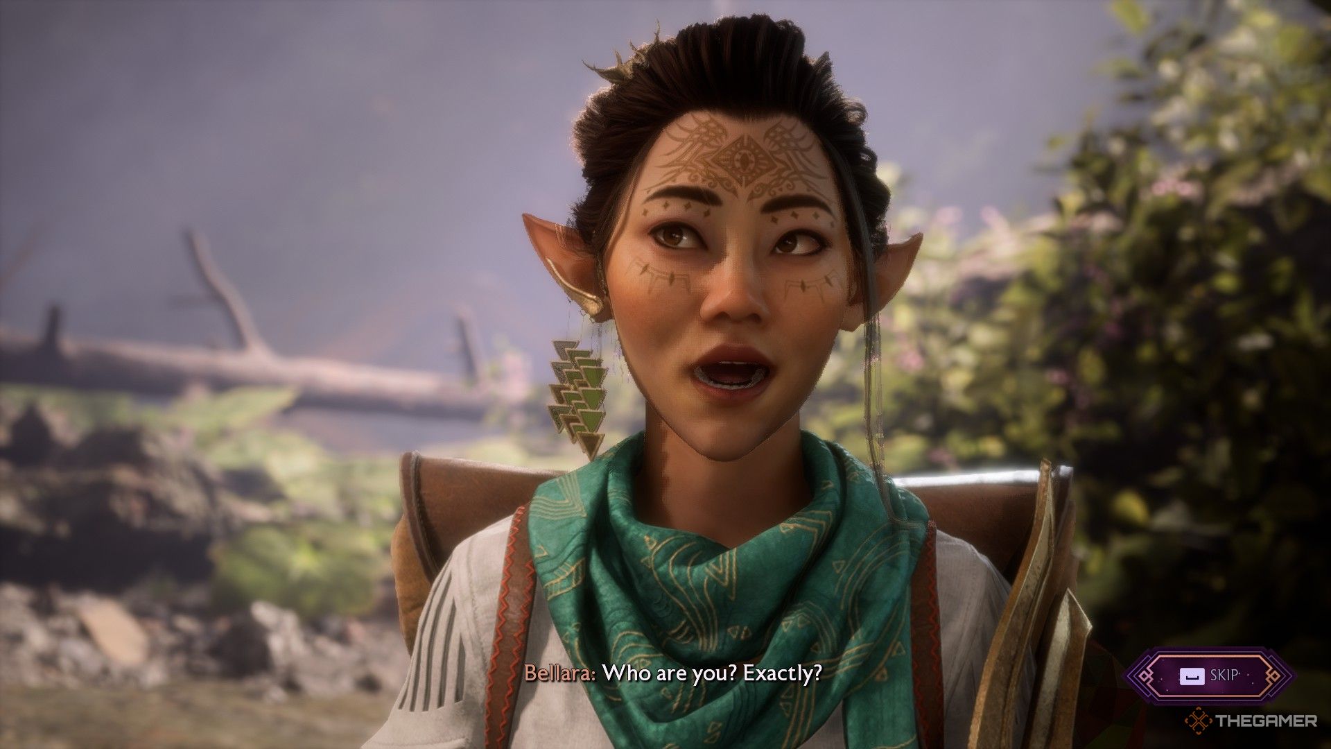 Rook meets Bellara first time in Dragon Age: Veilguard.