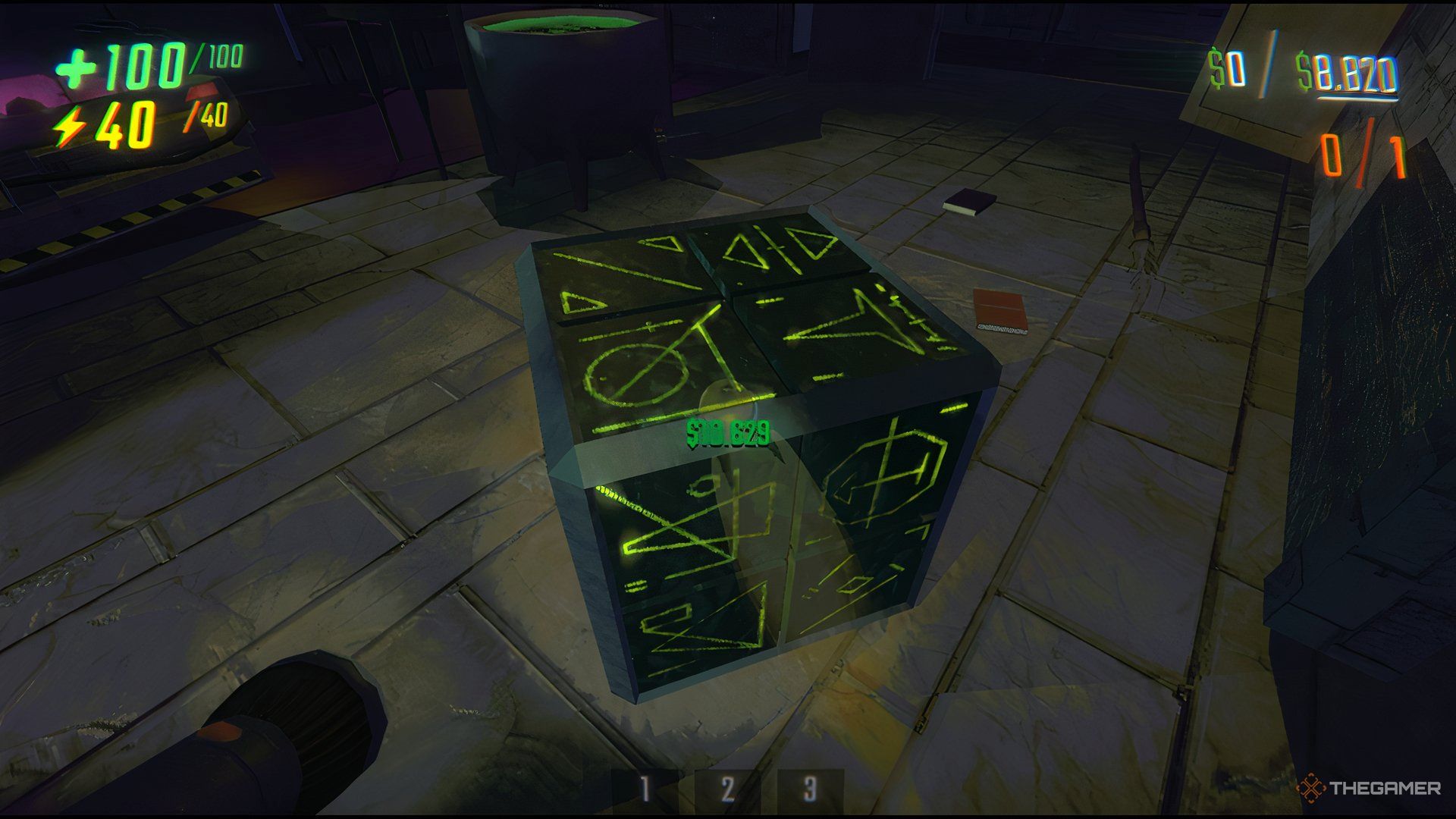 Picking Up The Arcane Cube From The Floor At Swiftbroom Academy In Repo.
