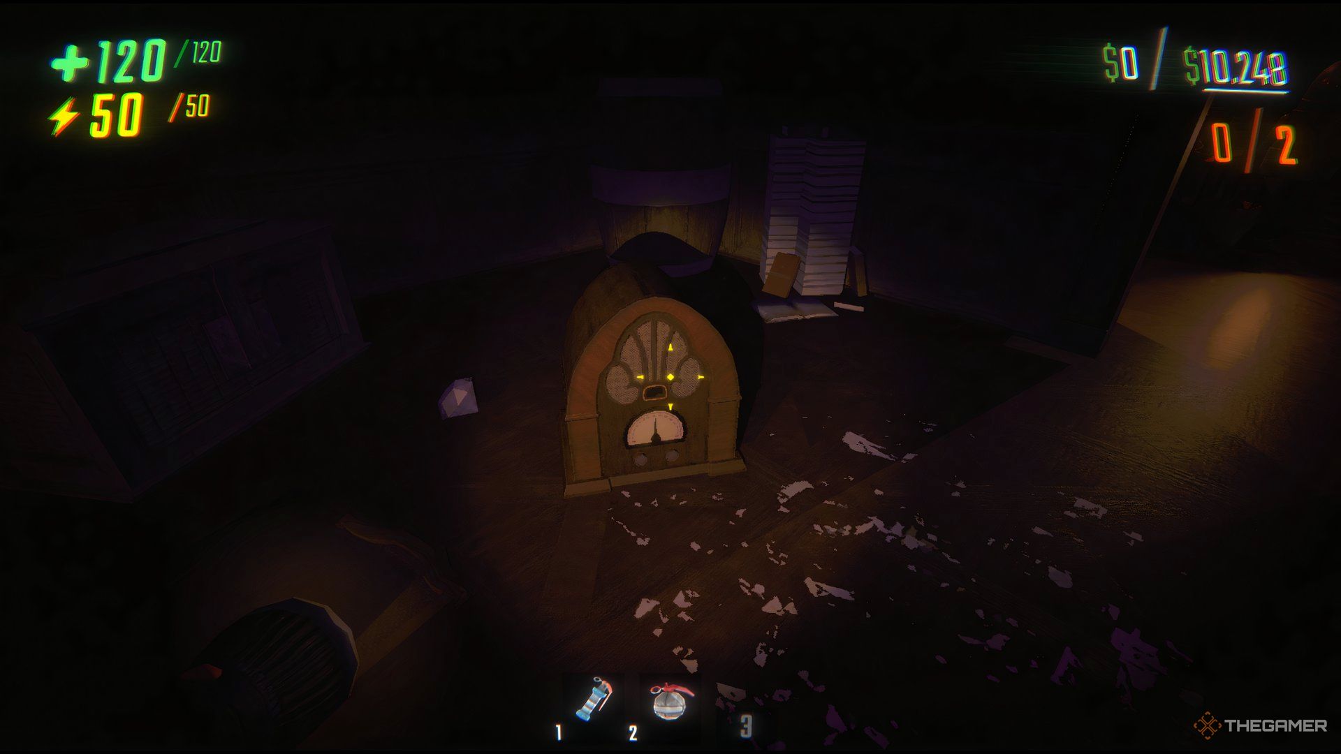 Finding The Radio On The Floor At Headman Manor In Repo.