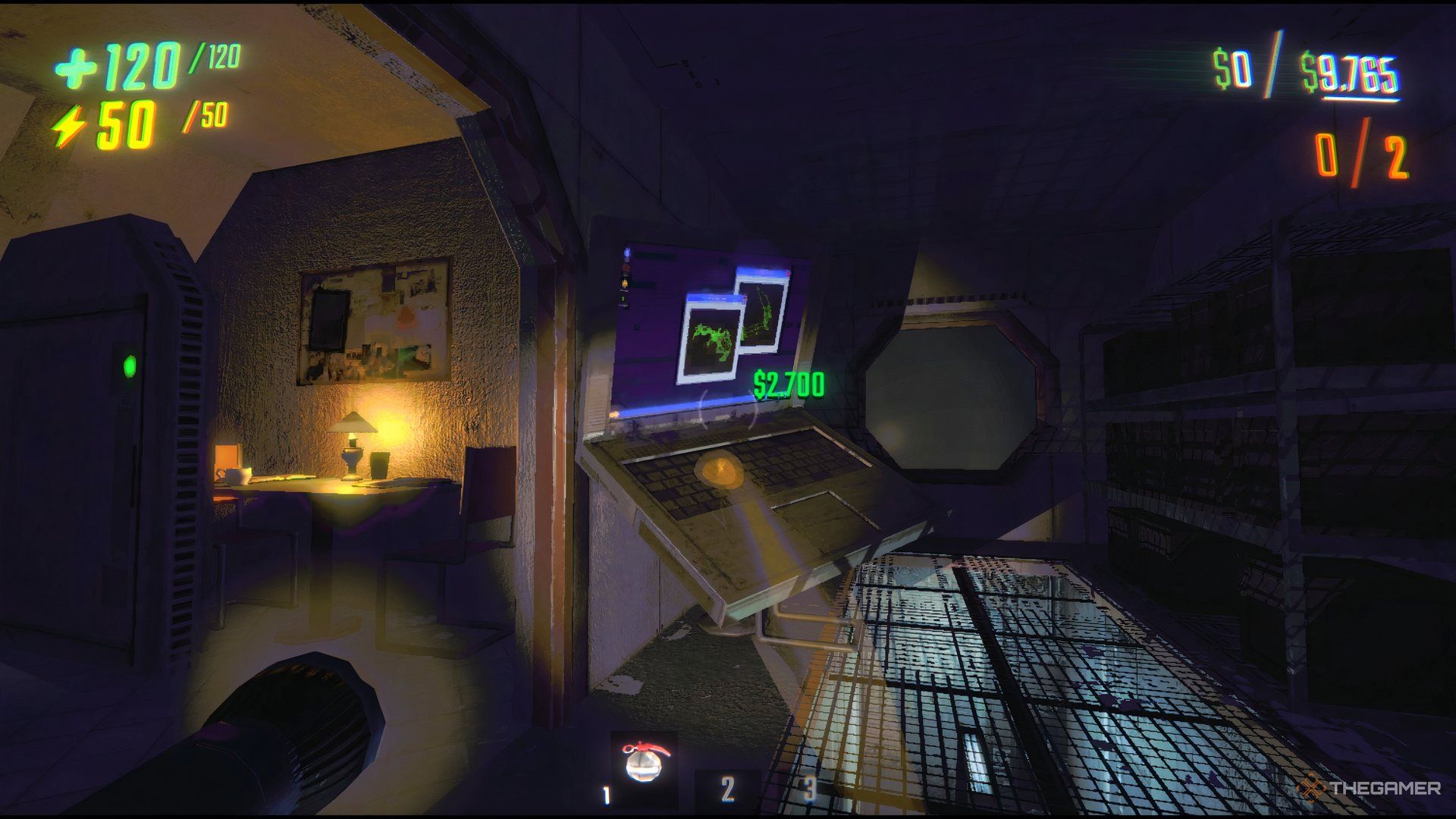 Carrying A Laptop Through The Corridors Of Mcjannek Station In Repo.