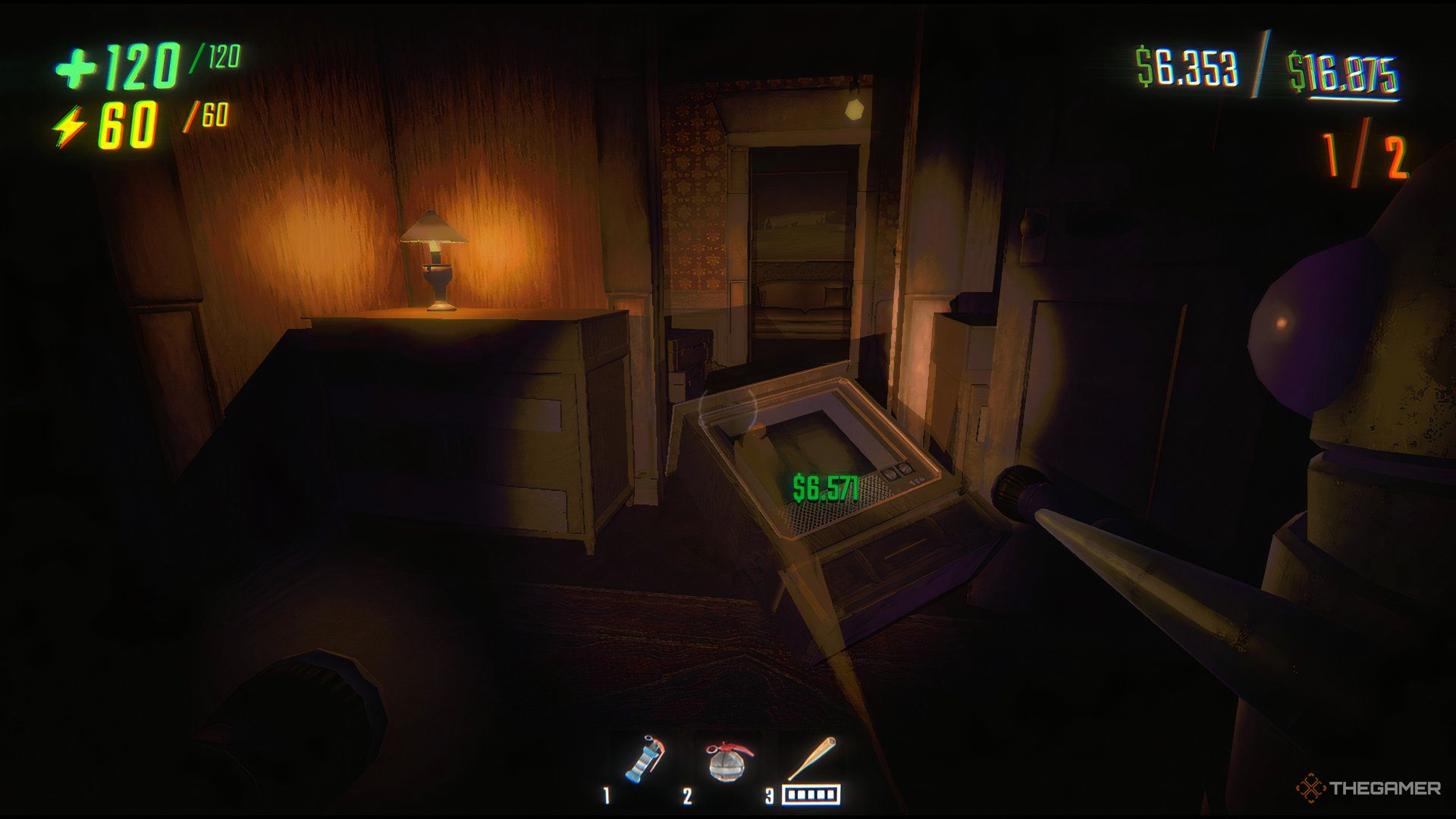 Carrying The TV Through The Doorway In Repo.
