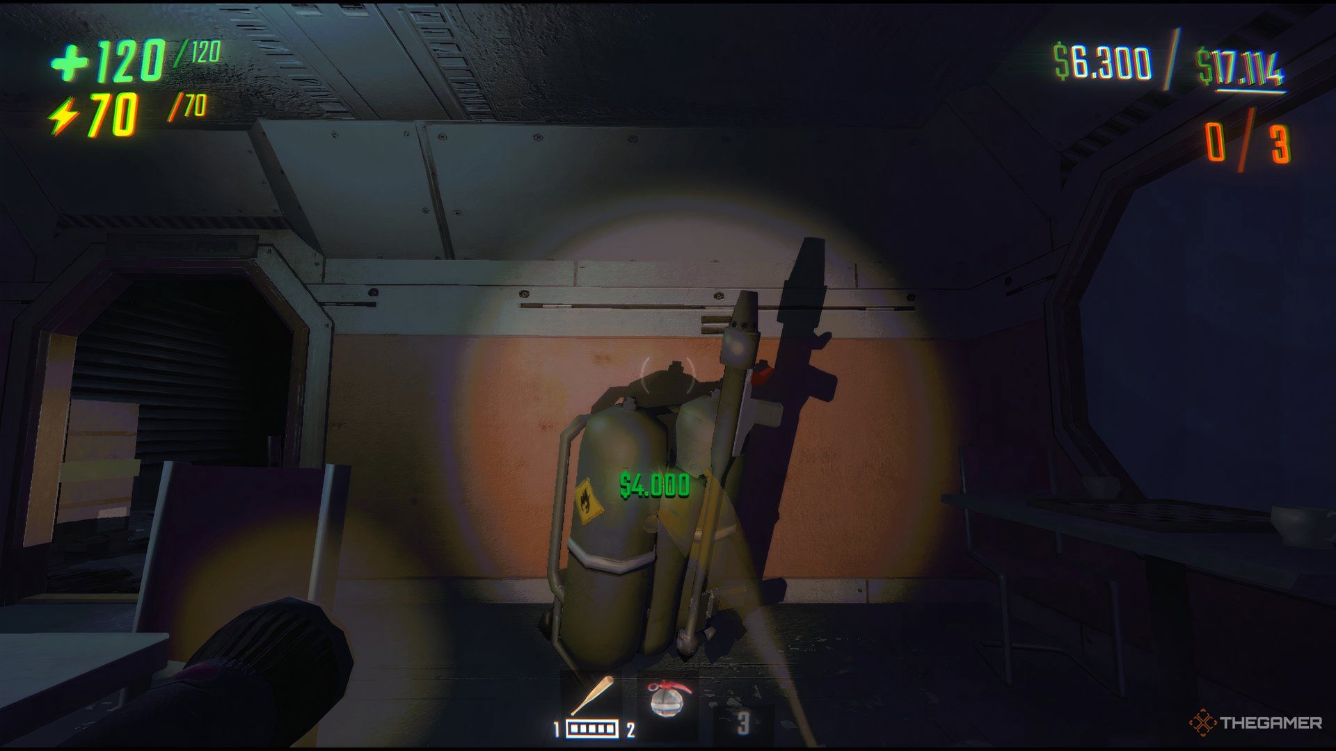 Carrying A Flamethrower To The Extraction Point At Mcjannek Station In Repo.
