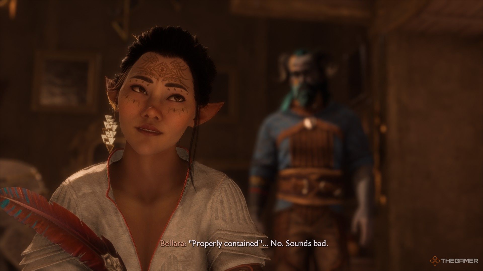 Bellara is writing a serial about Rook in Dragon Age: Veilguard.