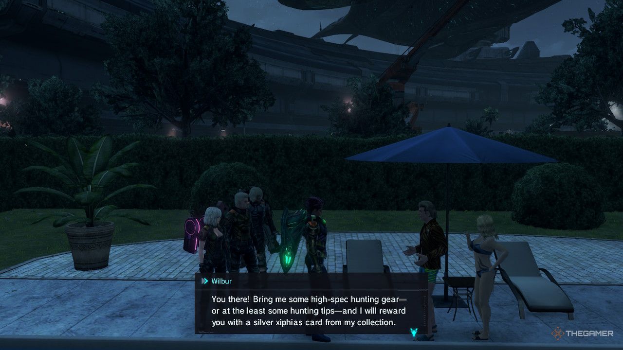 Wilbur talking in xenoblade chronicles x definitive edition.