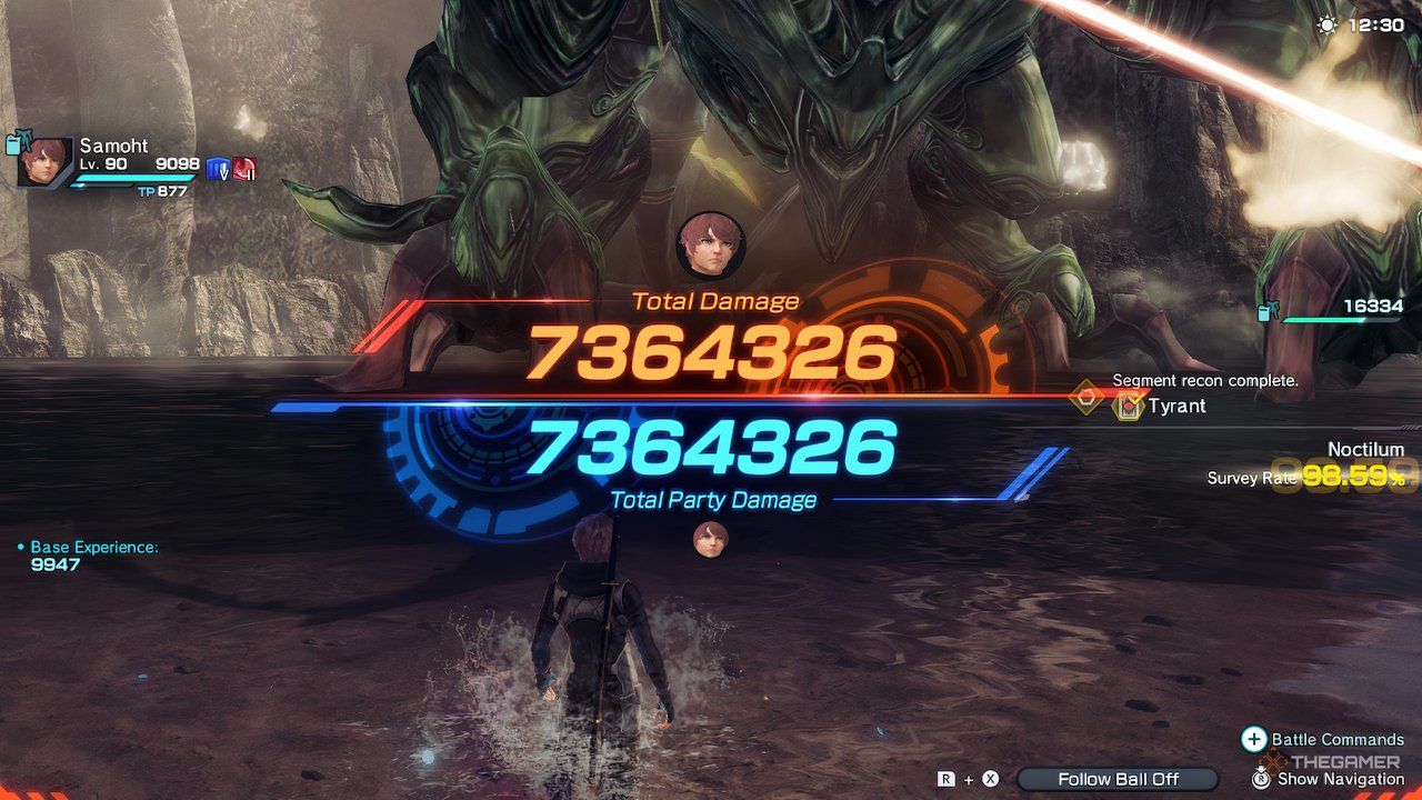 The tyrant Telethia, the Endbringer laying defeated after a successful Overdrive in Xenoblade Chronicles X: Definitive Edition.