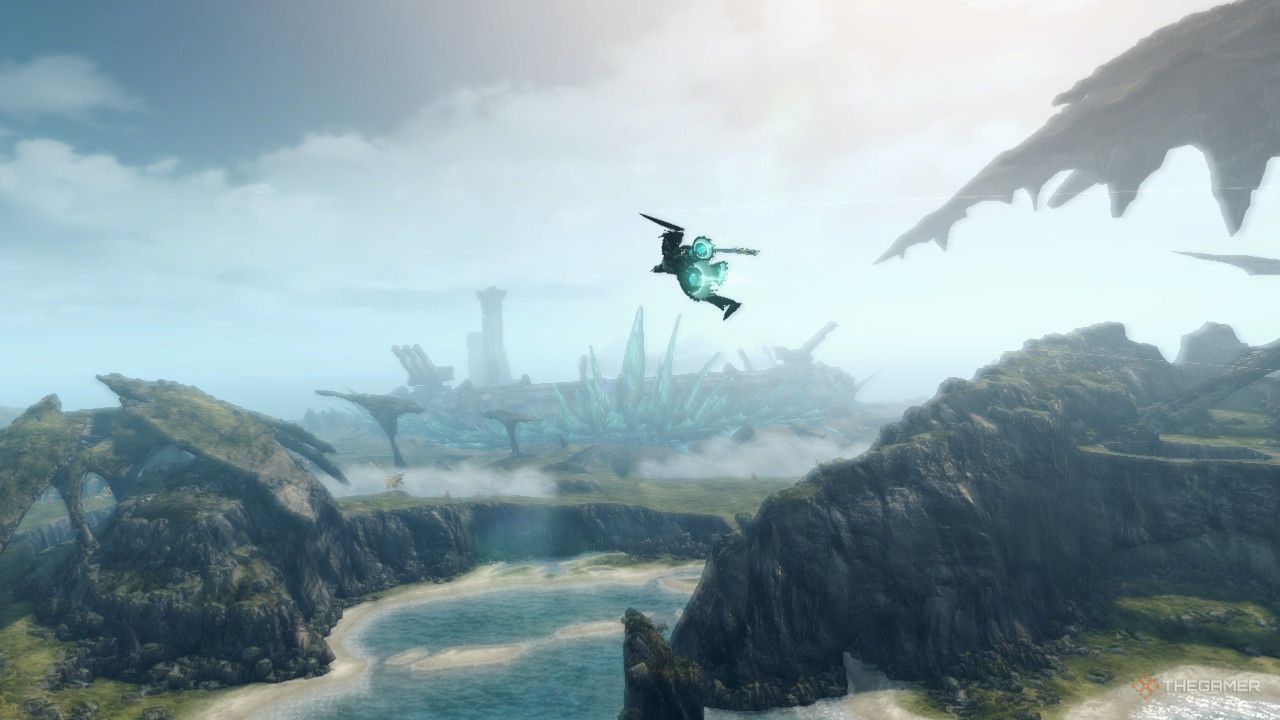 The hraesvelg flying near NLA in xenoblade chronicles x definitive edition.