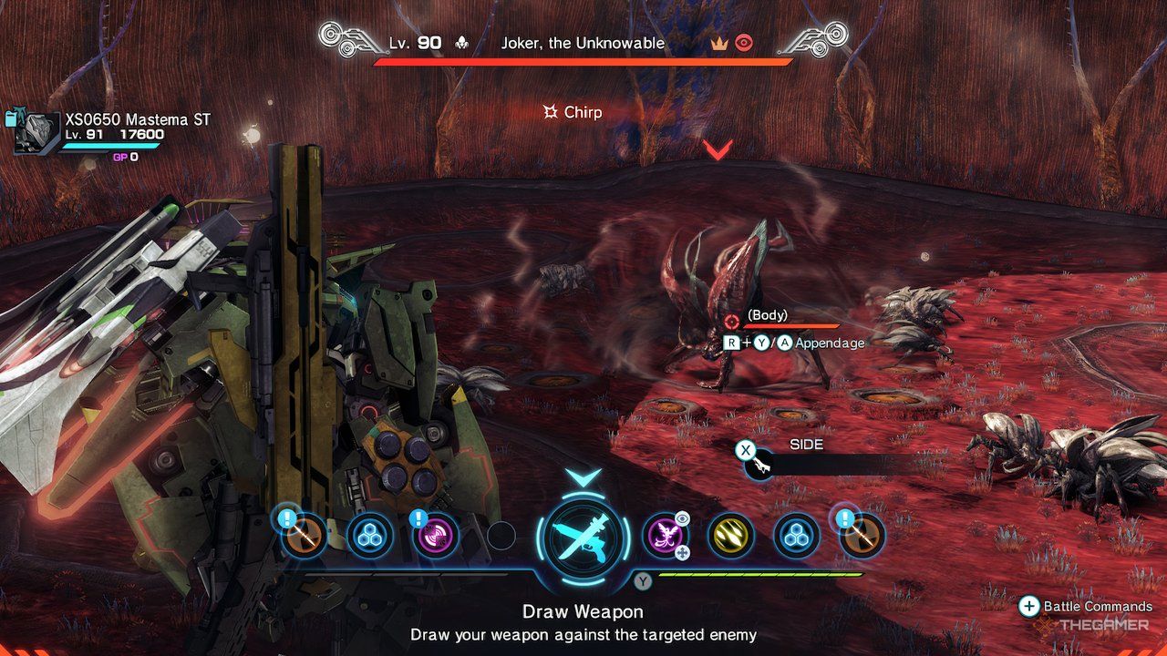 The tyrant blatta Joker, the Unknowable in Xenoblade Chronicles X: Definitive Edition.