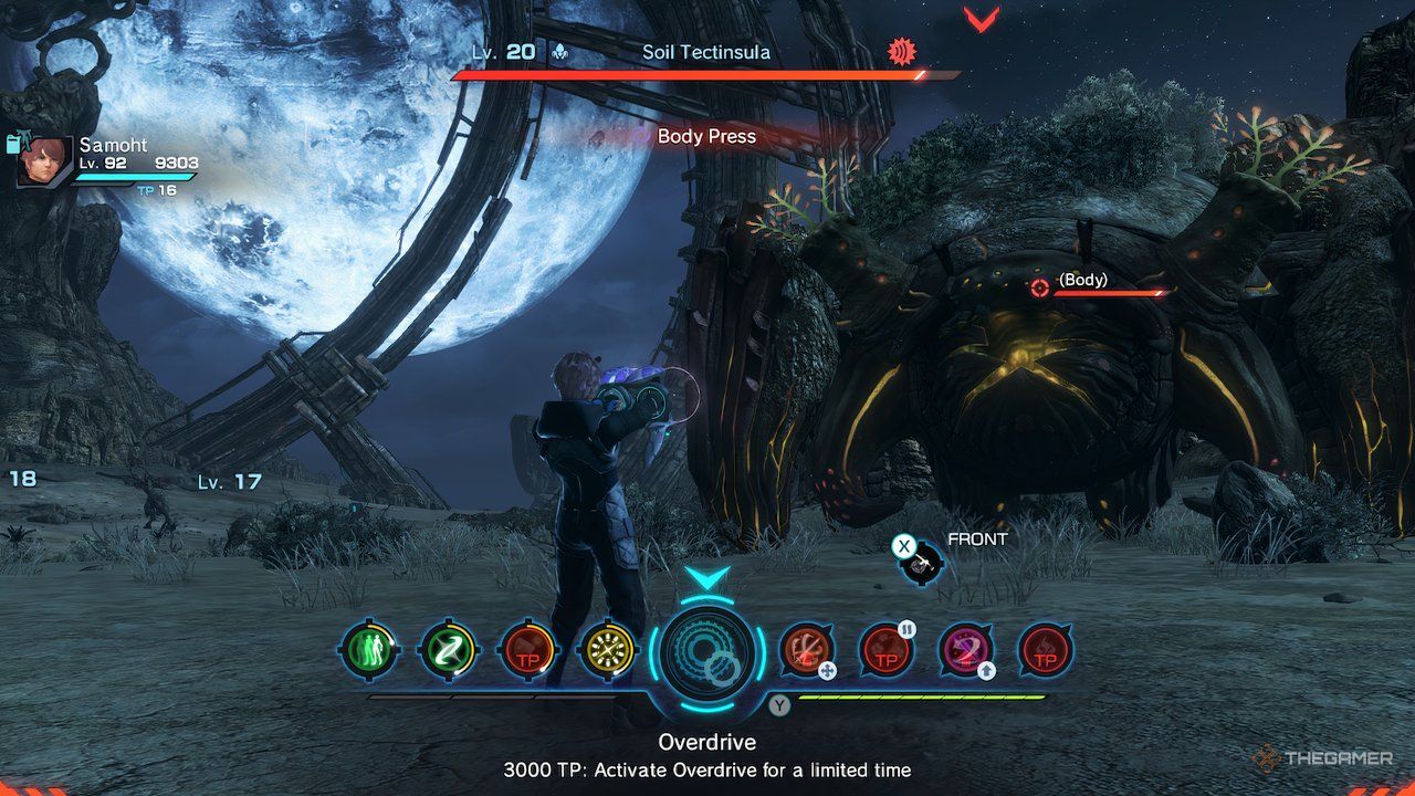 A Soil Tectinsula fighting the player in Oblivia in Xenoblade Chronicles X: Definitive Edition.