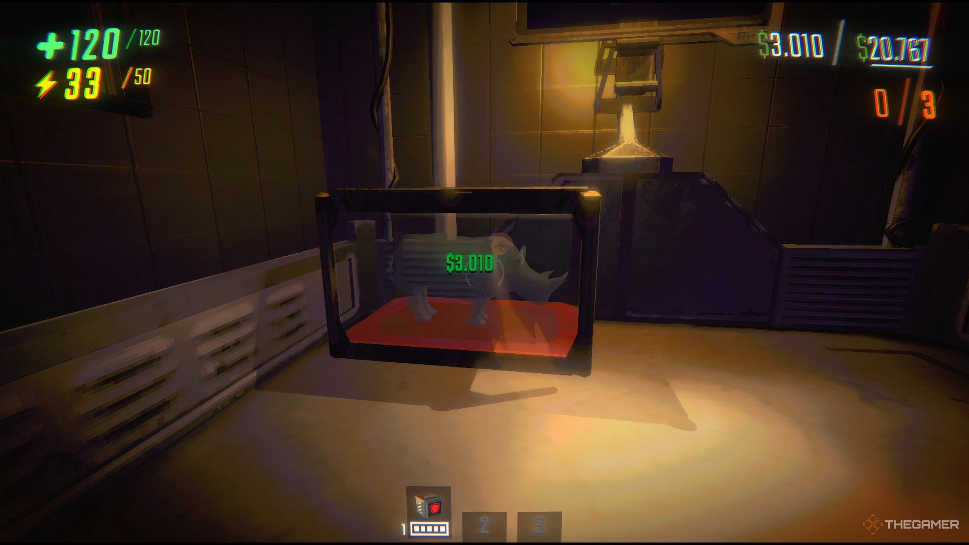 A Rhino Statue Inside Display Glass Case At The Extraction Point In Repo.