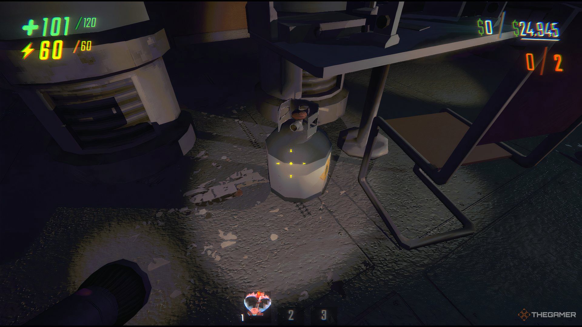 Finding A Propane Tank Under A Table At Mcjannek Station In Repo.