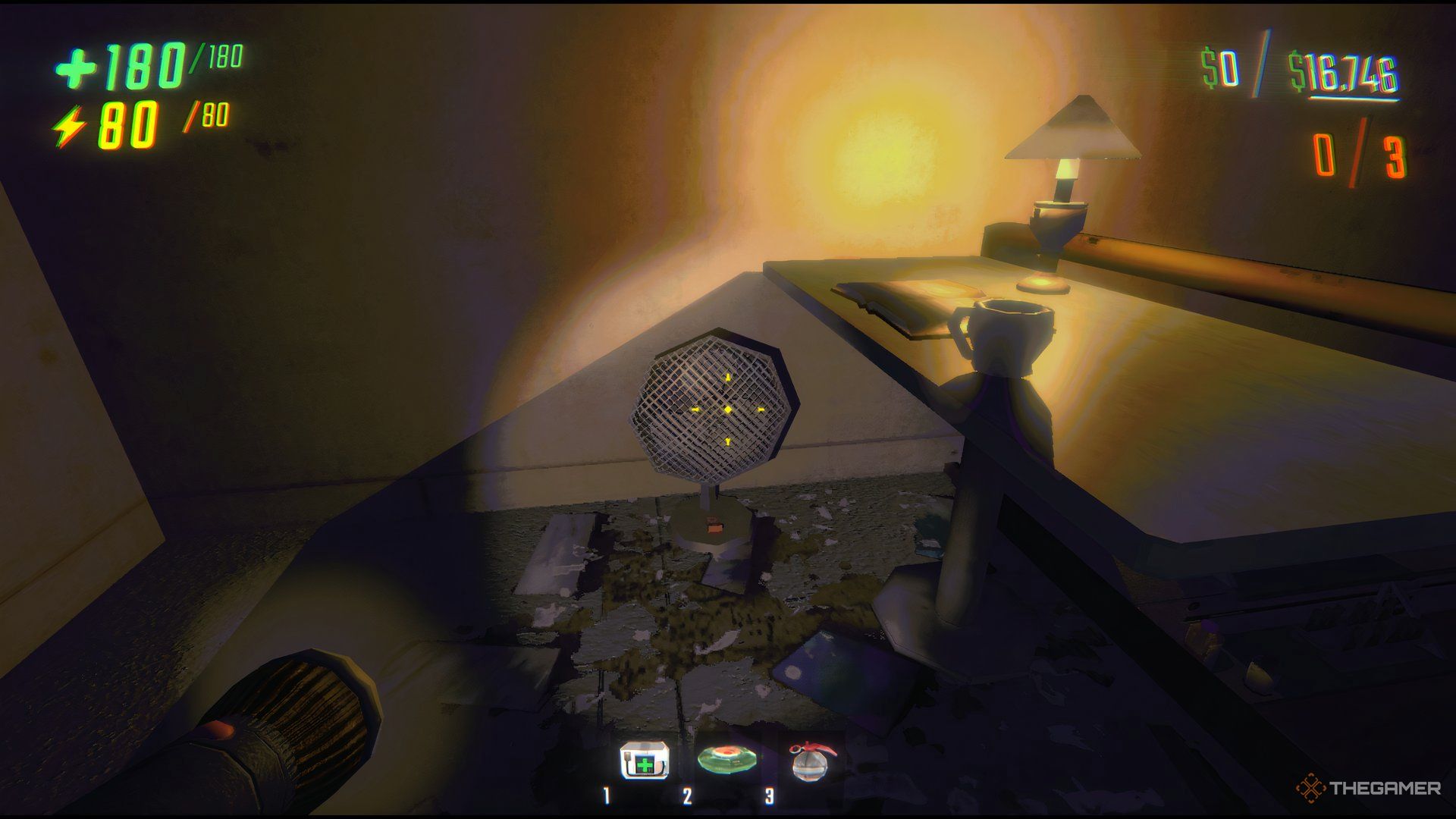 A Fan On The Floor Of Mcjannek Station In Repo.