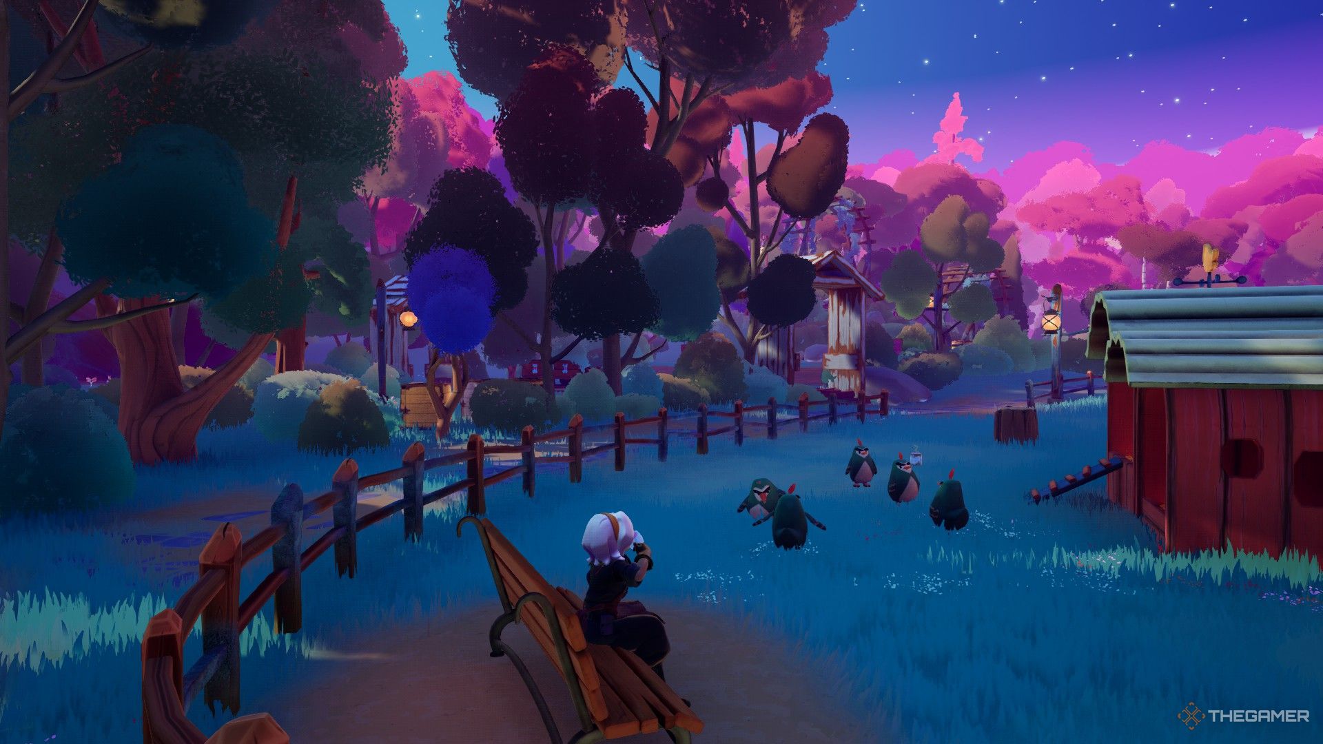 Wanderstop's Pluffin enclosure is filled with small flightless birds. 