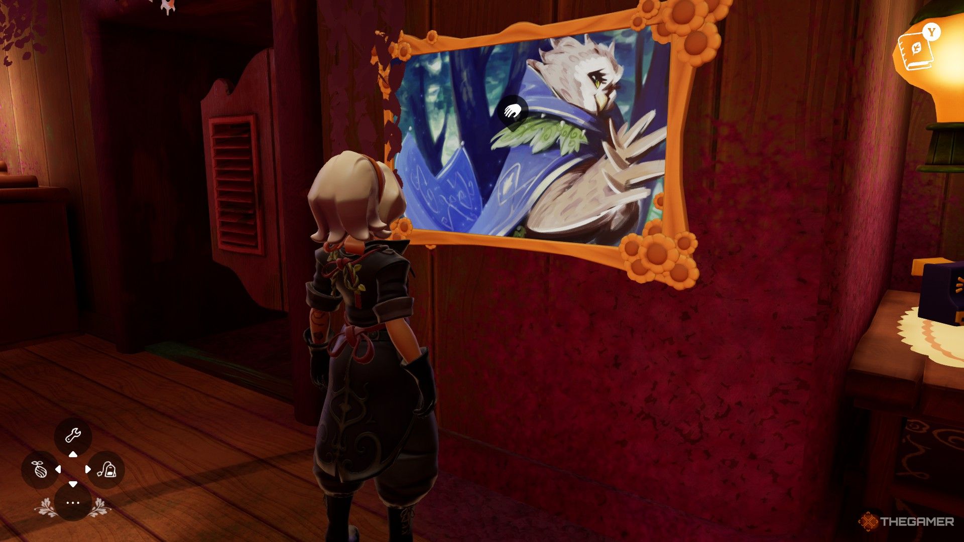 Altra admires a painting that has survived the changing of seasons in Wanderstop. 