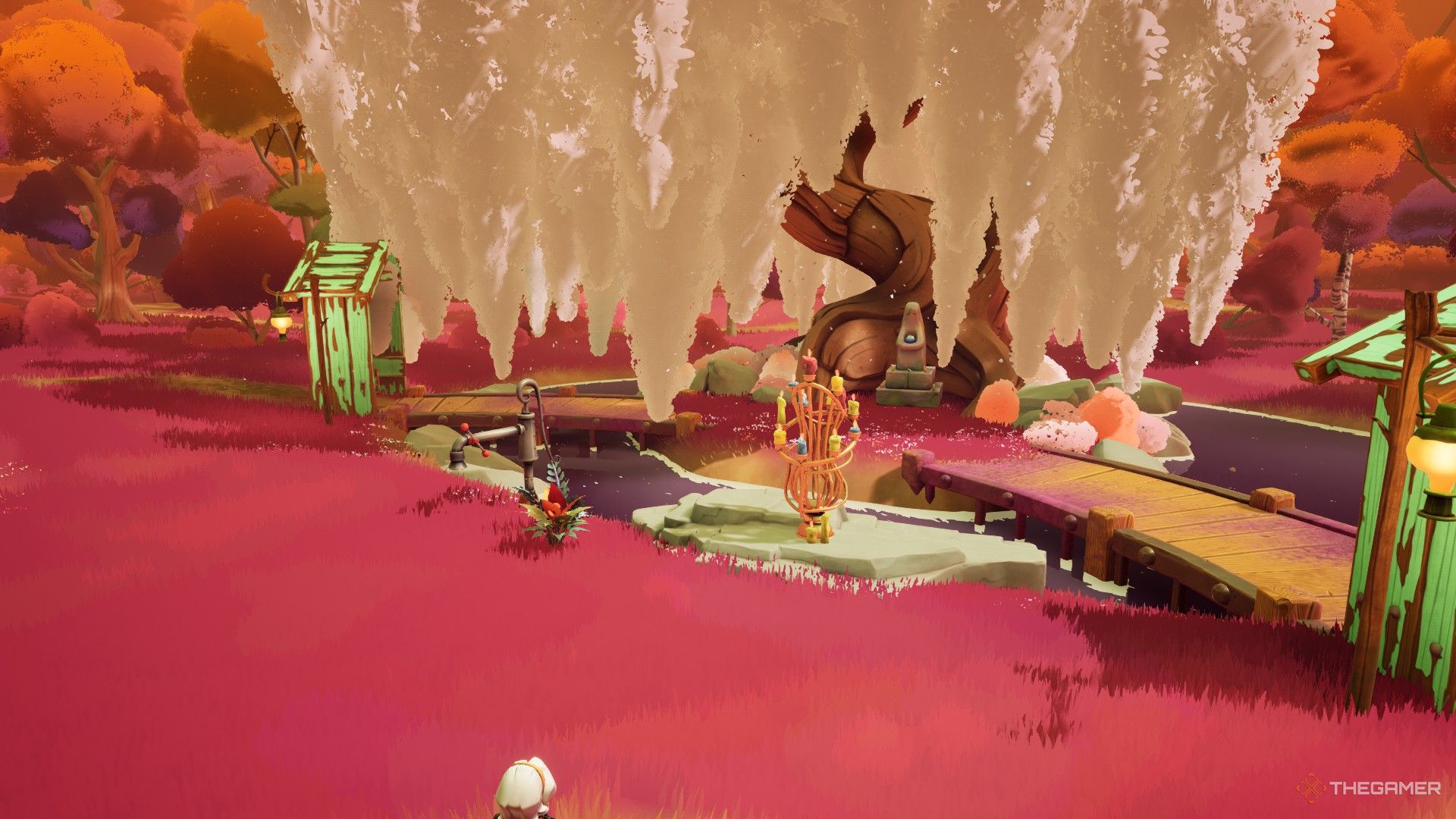 Wanderstop's mysterious shrine is where Alta can advance the seasons. 