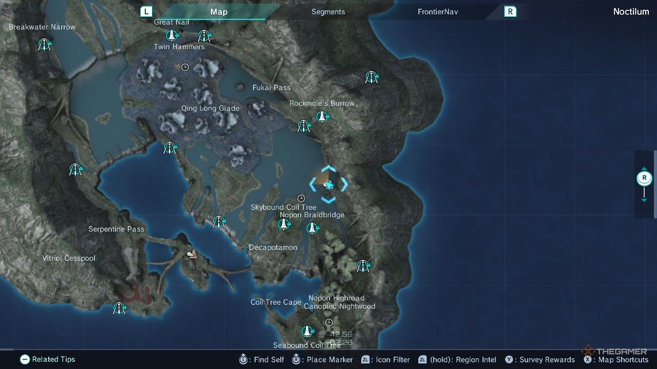 Xenoblade Chronicles x decapatamon vista map.